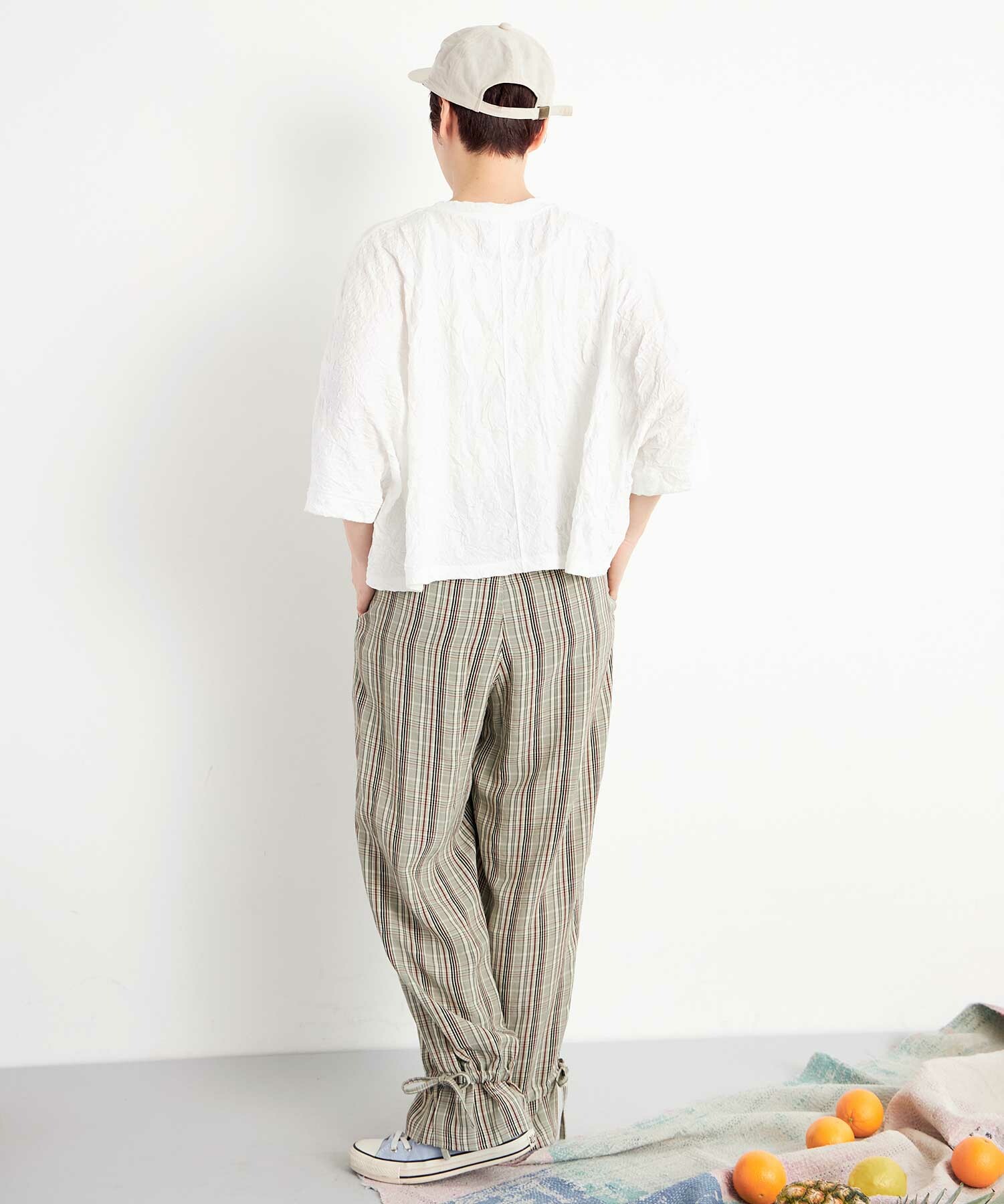 AMBIDEX Store △○washer天竺 middle Tシャツ(F WHITE): FLAT
