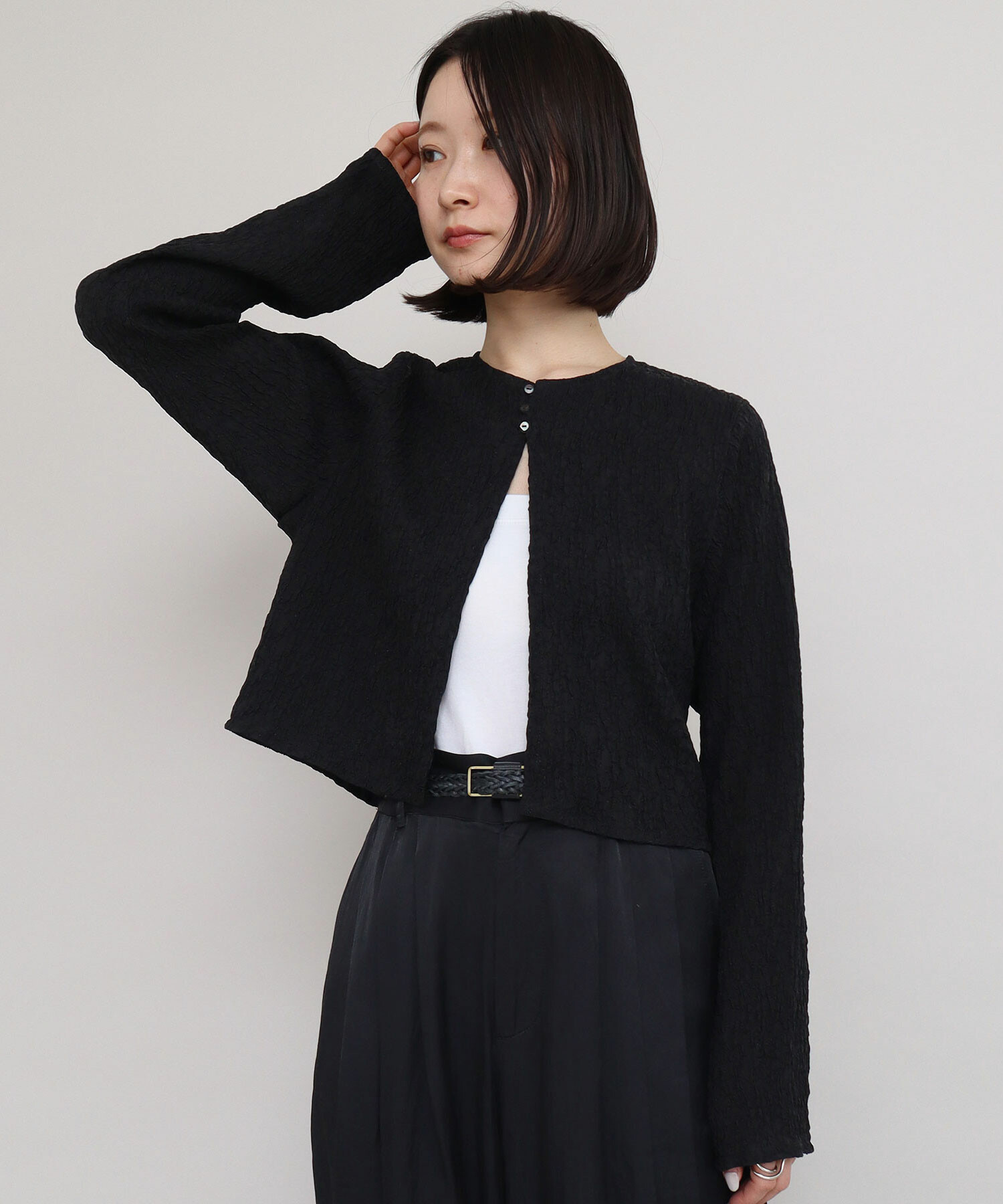 plage（プラージュ）の「スポンジクルーネックコート（ノー