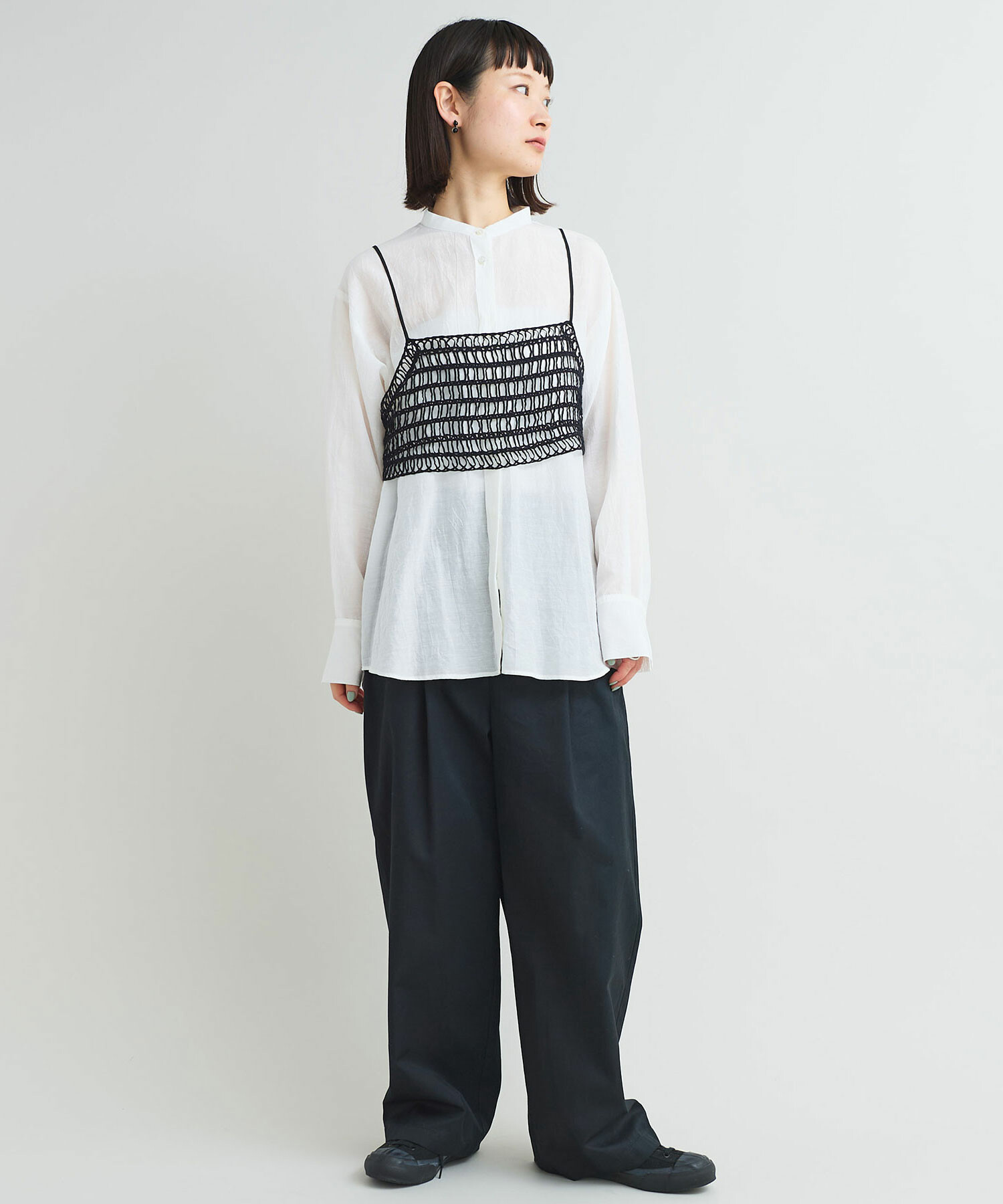 AMBIDEX Store 【予約販売】〇テープヤーンループ刺繍 ビスチェ