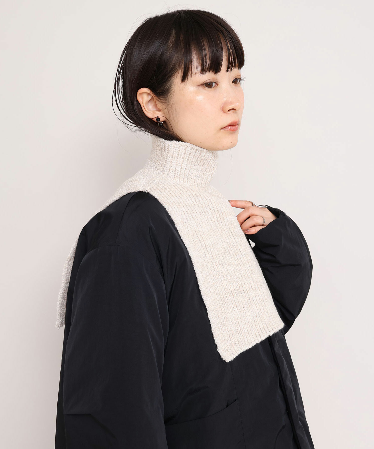 AMBIDEX Store バルキーウール ネックウォーマー(F ベージュ): iki