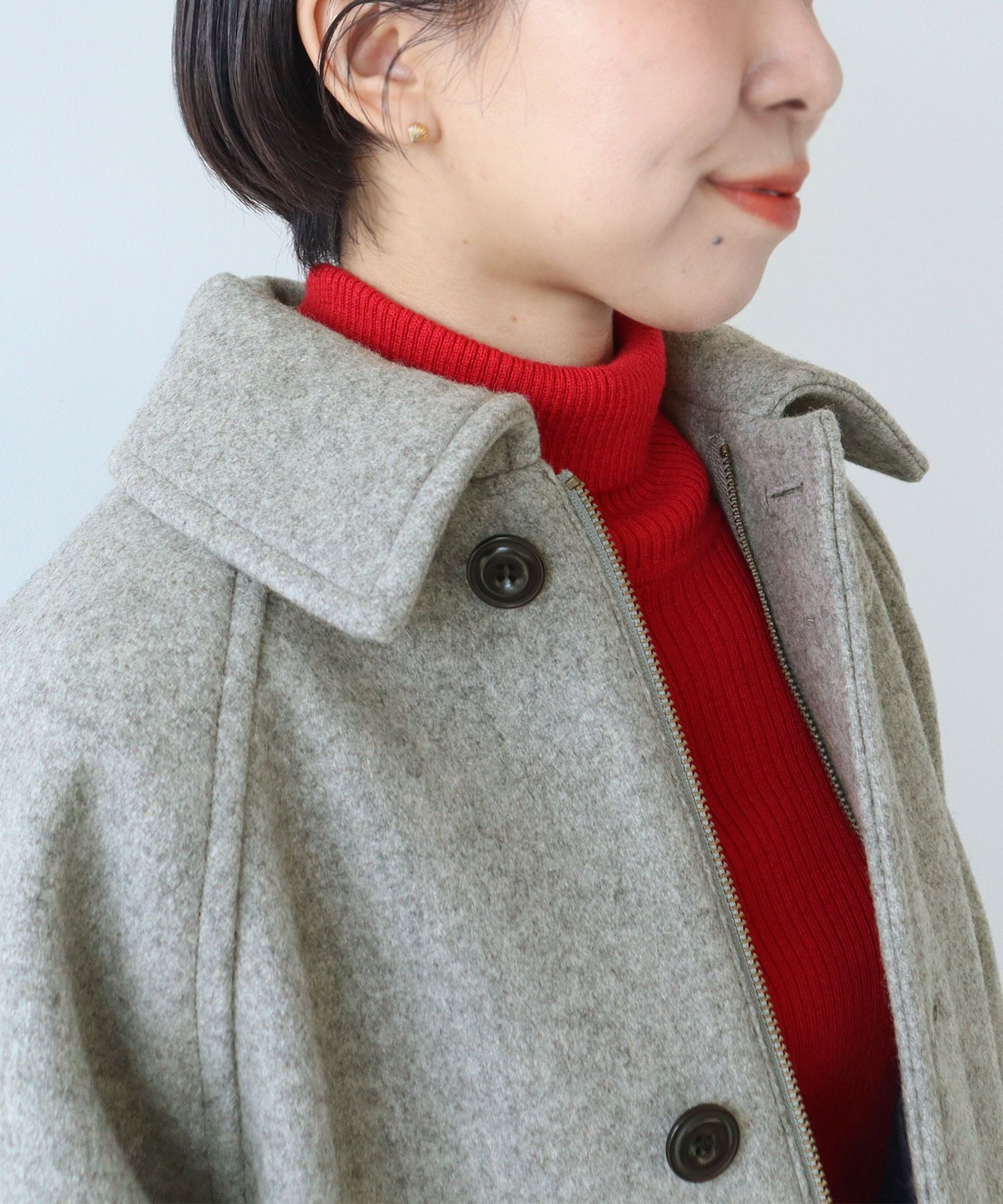 AMBIDEX Store ○メルトンマリンコート(F カーキ): PAR ICI