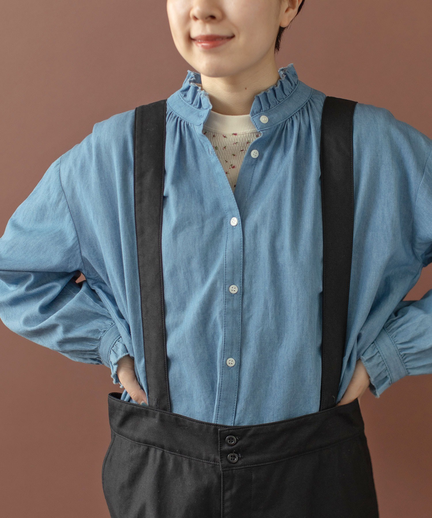 tシャツ USEDサーマル小花プリント 半袖Tシャツ レディース AMBIDEX Store ○USEDサーマル小花プリント 半袖Tシャツ(F アカ