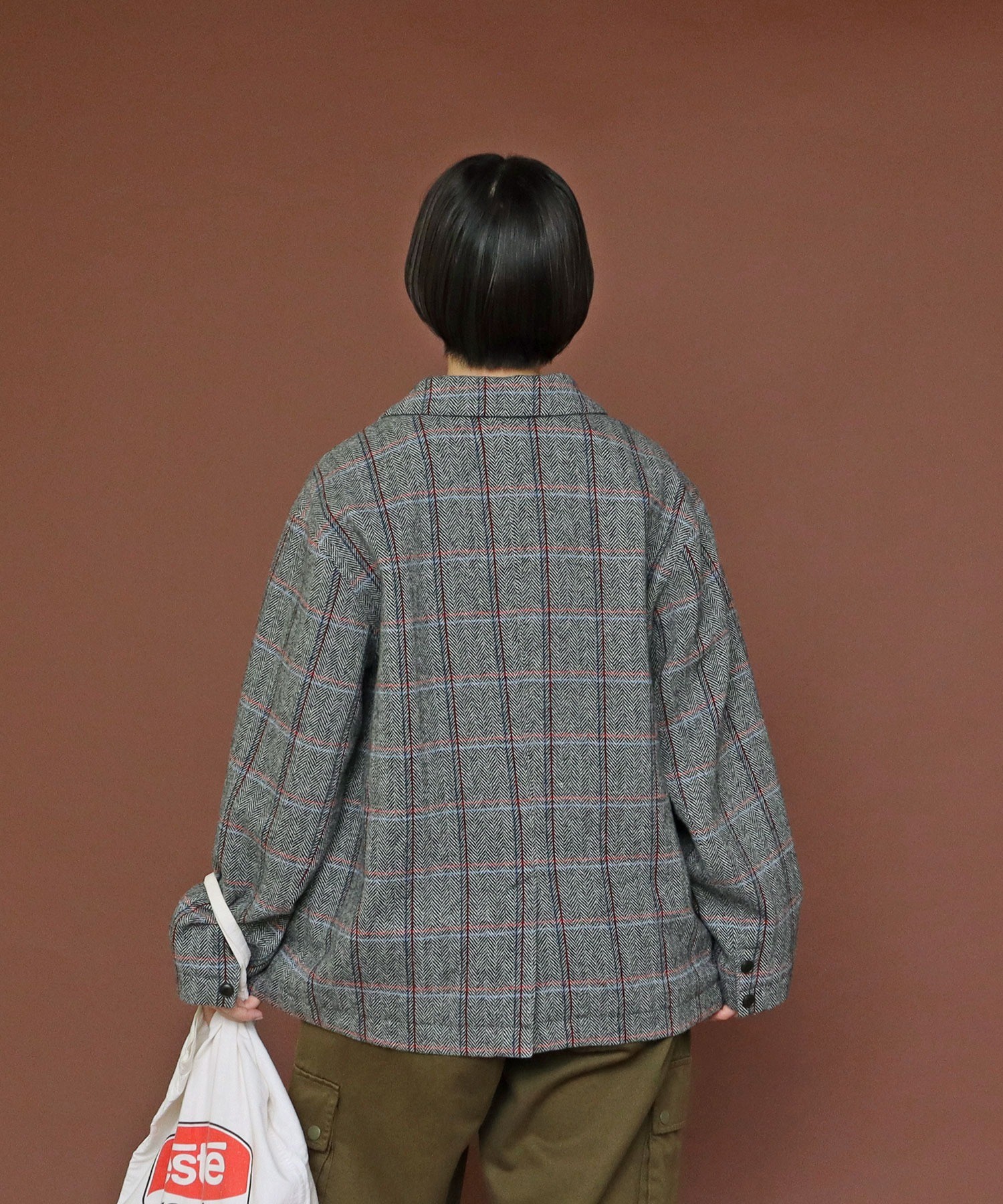 AMBIDEX Store ○英国羊毛 へリンボンチェックジャケット(セットアップ