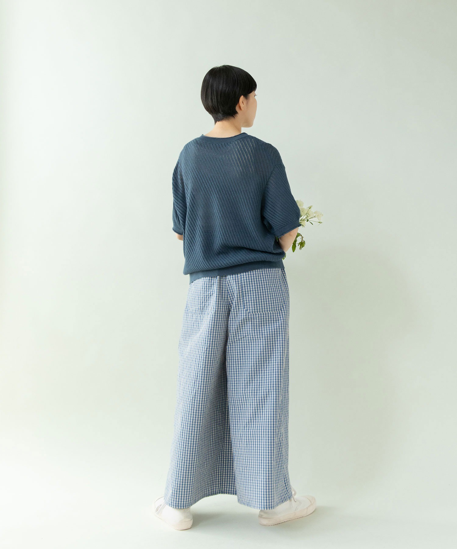 AMBIDEX Store ○透かし編み 半袖プルオーバー(F コン): PAR ICI