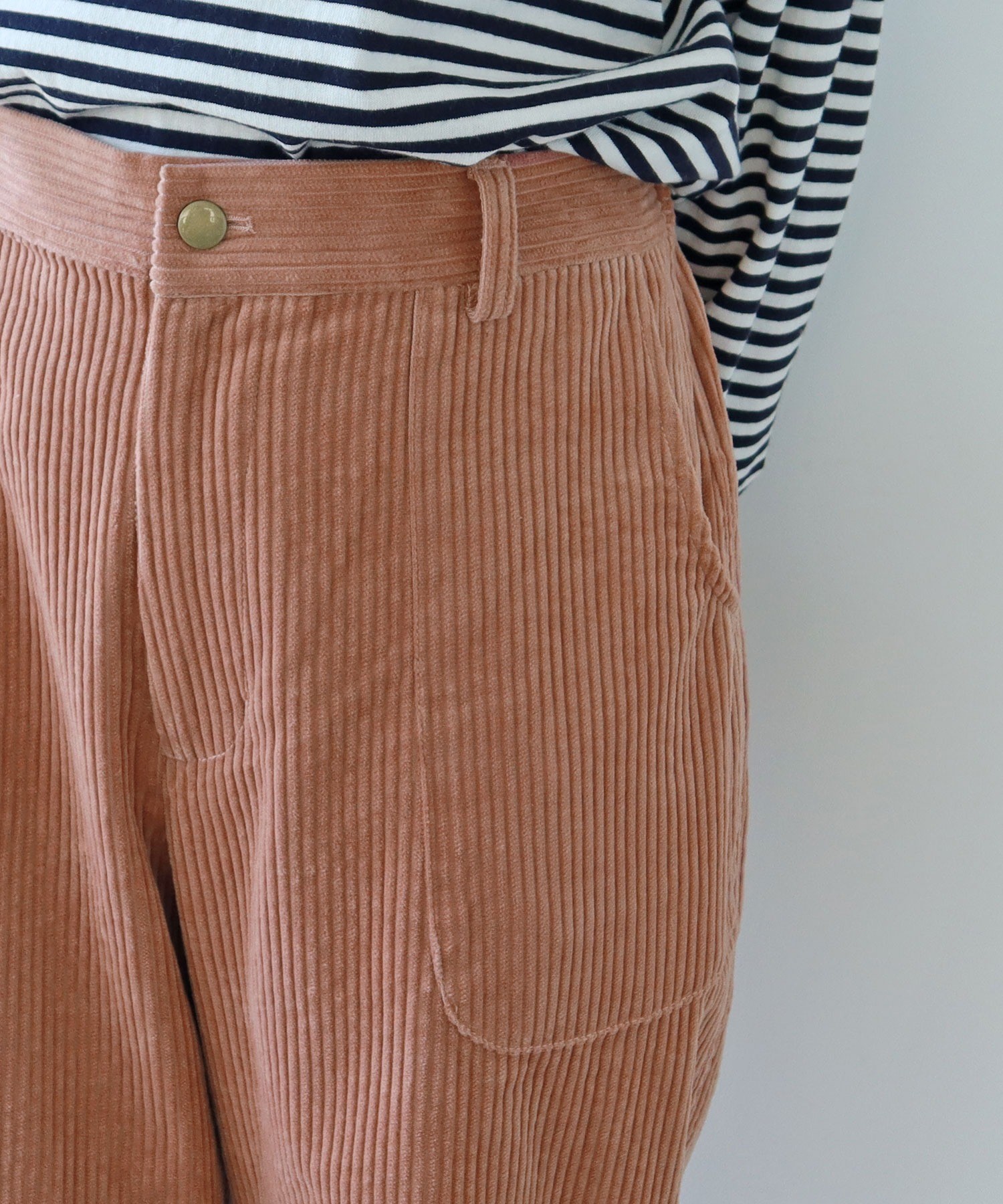 G*2様 ヴィンテージ　ウィップコード　ピンクベージュ　スラックス ボタンフライ G*2様 ヴィンテージ ウィップコード ピンクベージュ スラックス ボタン