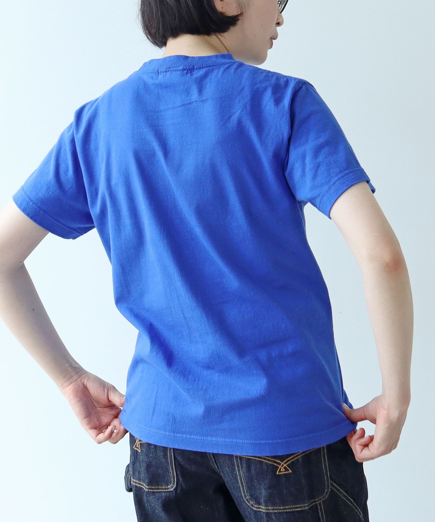 tシャツ 「WEB別注」corgi ＆ boy Tシャツ レディース AMBIDEX Store ○【WEB別注】corgi & boy Tシャツ(F シロ): PAR ICI