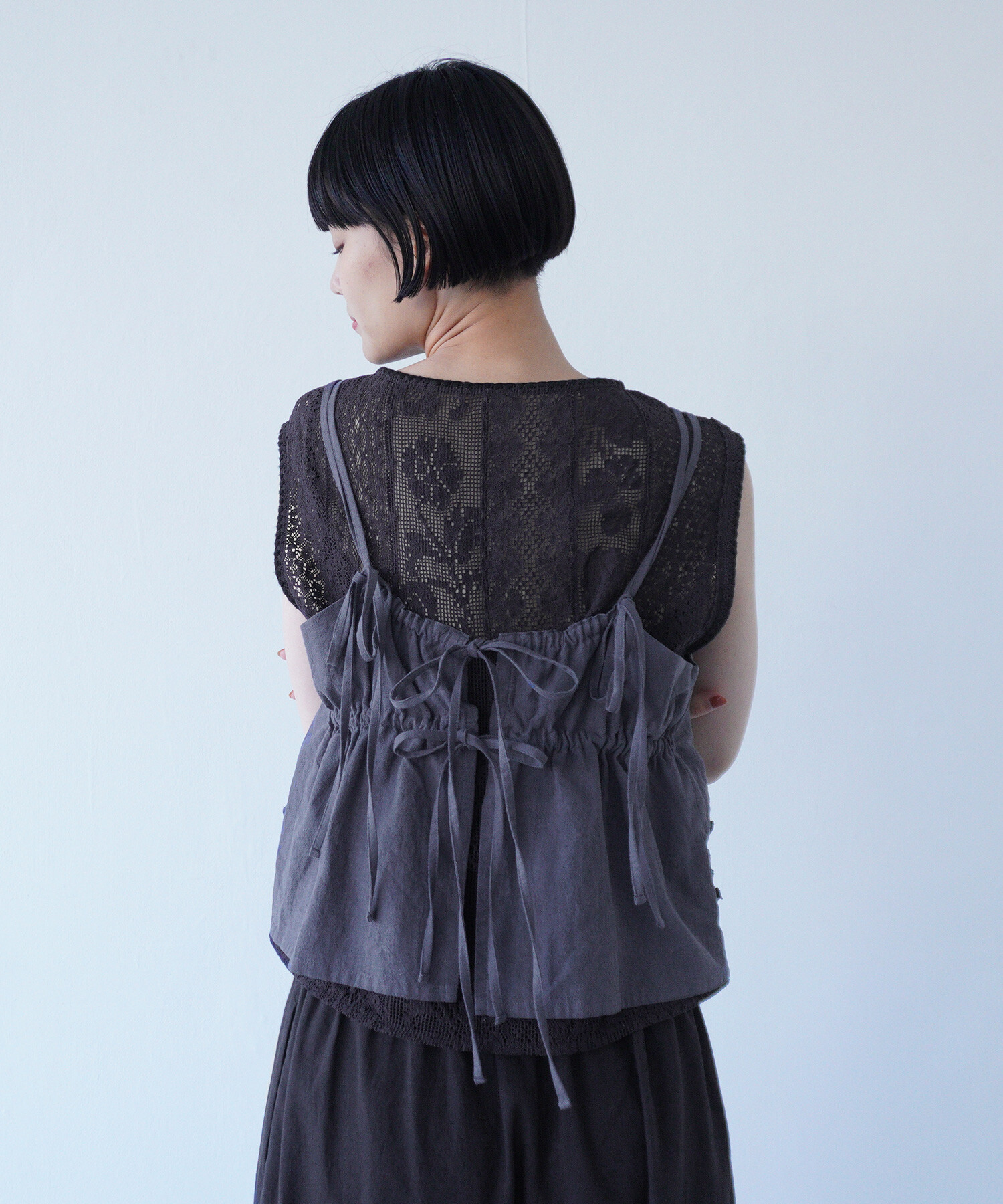 24時間限定タイムセール Store AMBIDEX 〇lasew FLAT キナリ): ノースリーブブラウス(F トップス
