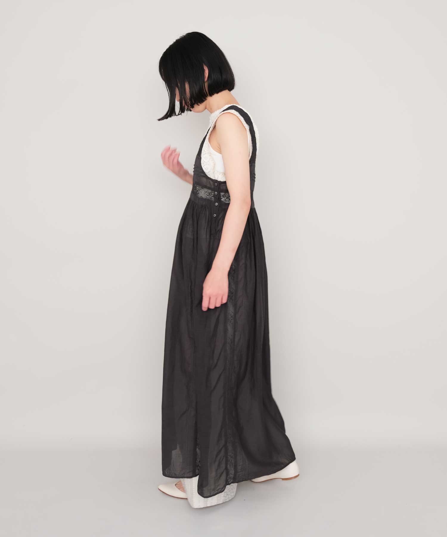 AMBIDEX Store △〇lace pin tuck ワンピース(F シロ): FLAT-cic
