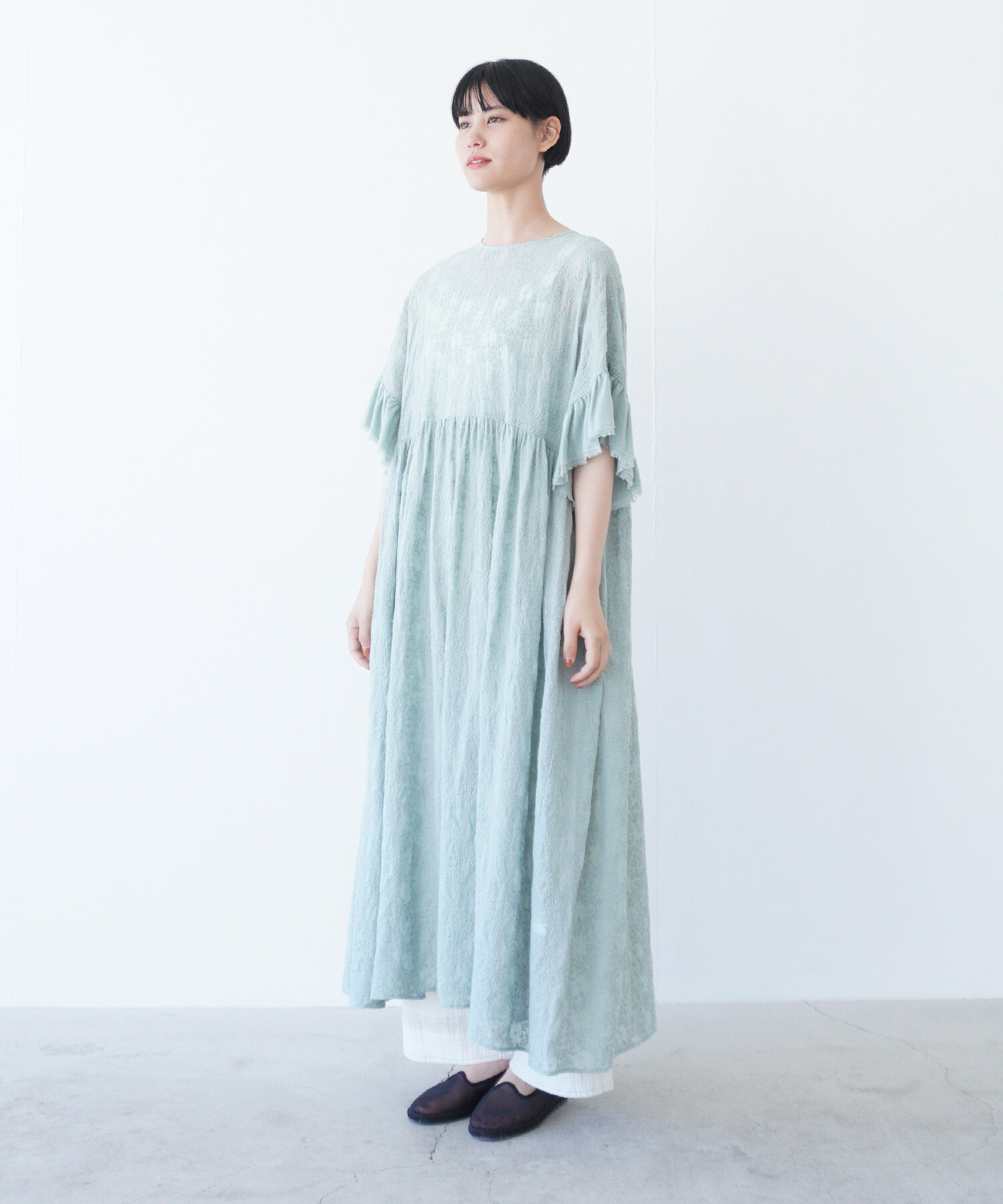 AMBIDEX Store 【予約販売】〇trees embroidery フリル