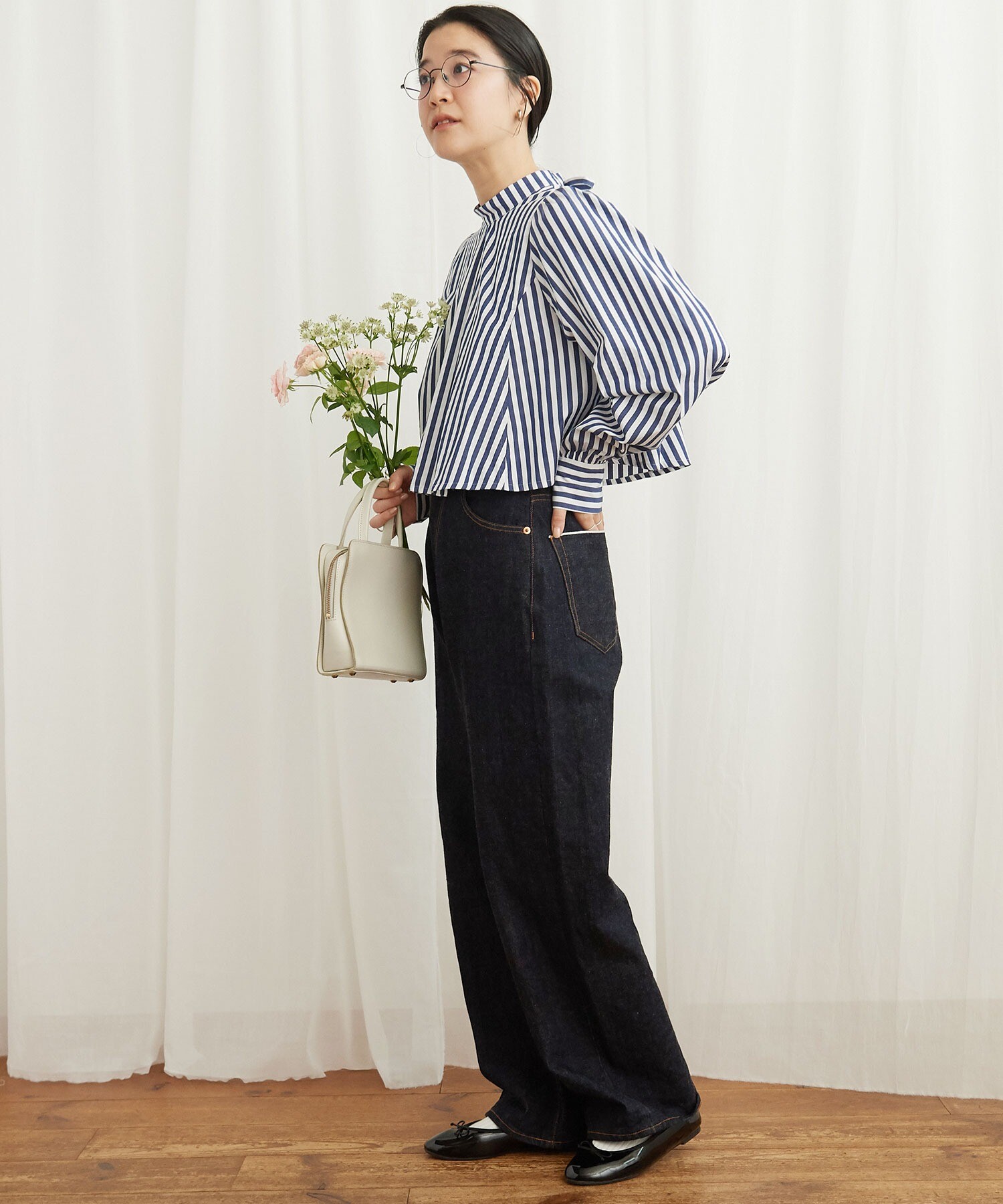 AMBIDEX Store ○STRIPE stand blouse(F コン): l'atelier du savon