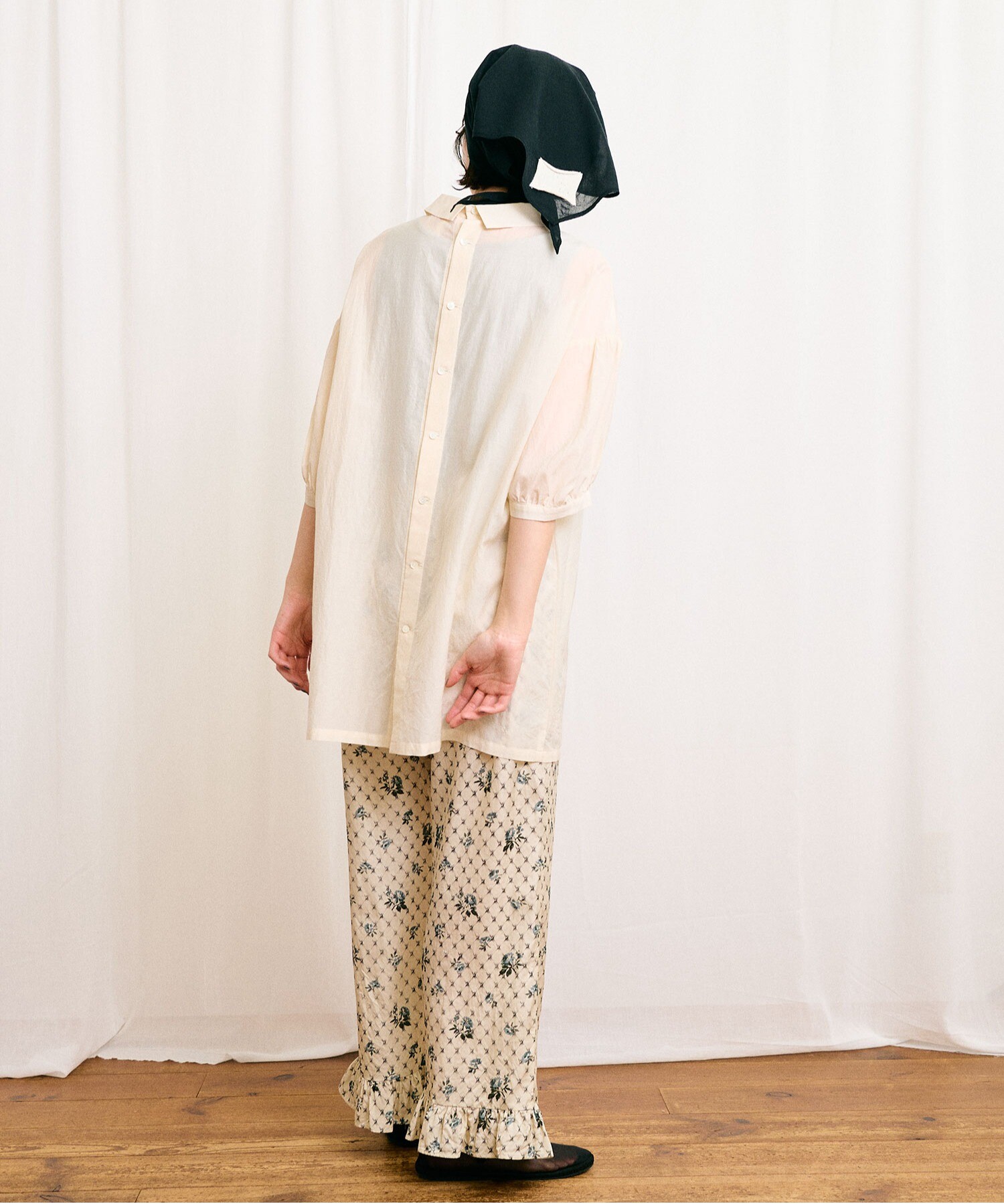 AMBIDEX Store 【予約販売】〇Cotton cupra washer Annie blouse AMBIDEX Store 【予約販売】〇Cotton cupra washer Annie blouse