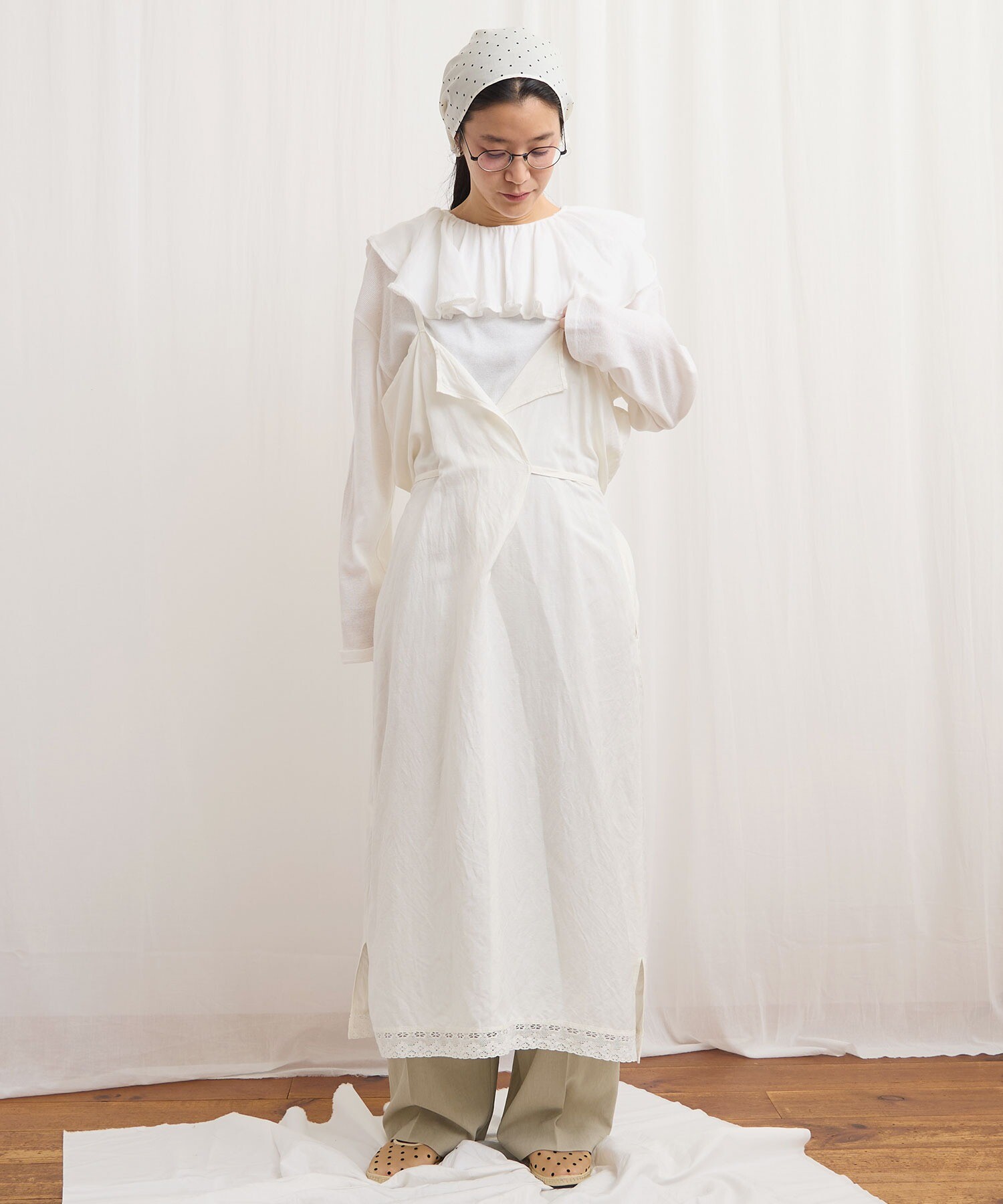 AMBIDEX Store 〇ZIM tereko frill pullover(F クロ): l'atelier du savon