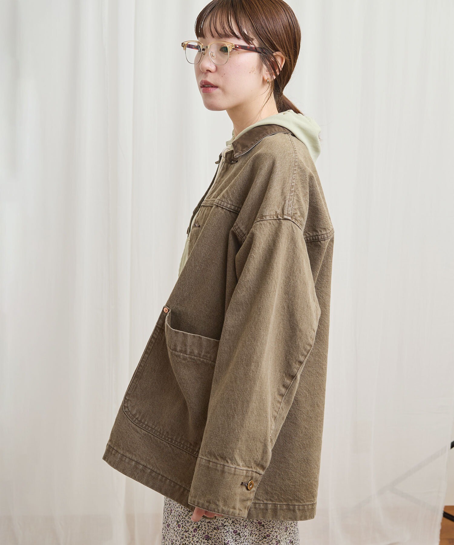 AMBIDEX Store colored denim coverall(F カーキ): l'atelier du savon