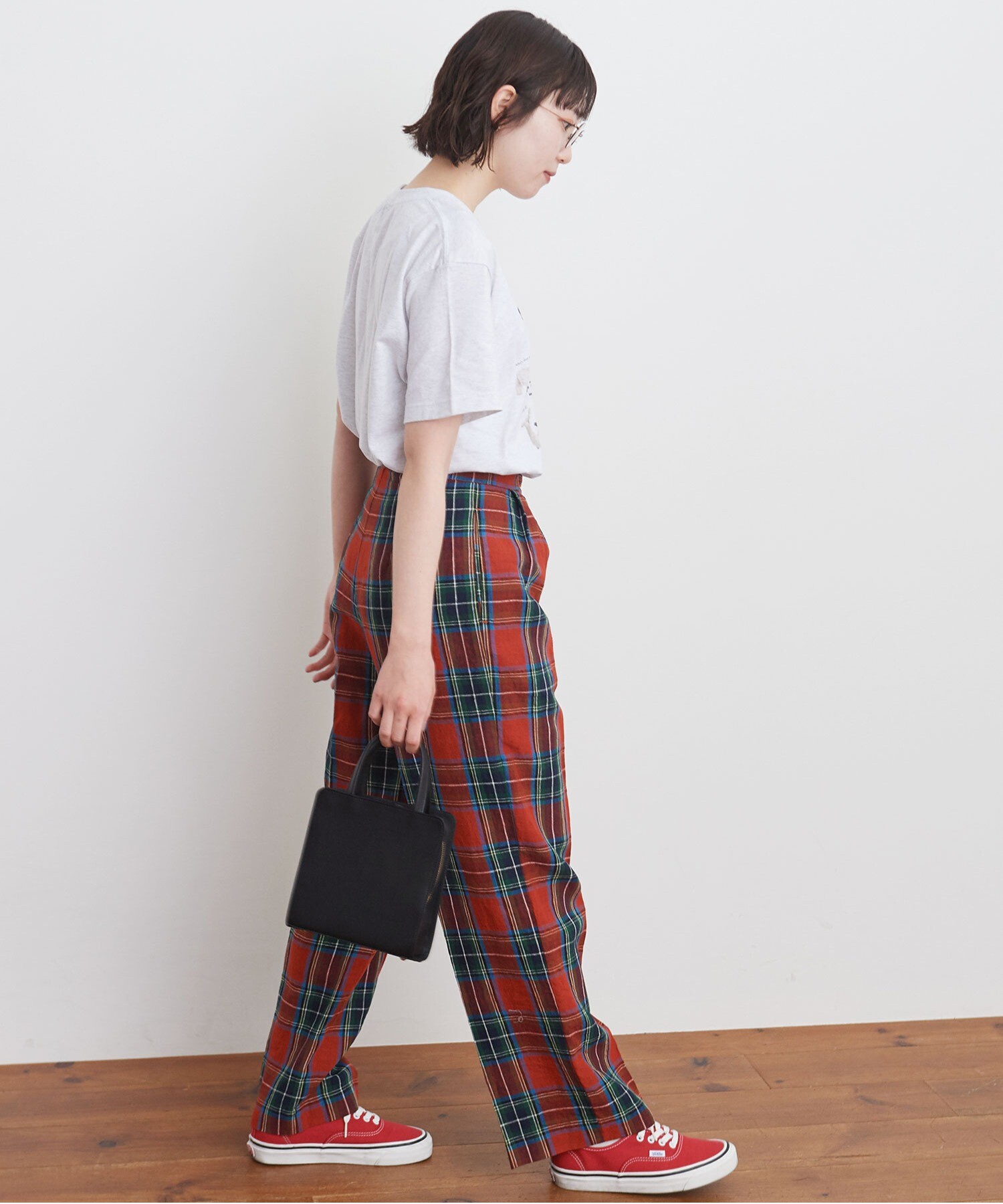 AMBIDEX Store 【予約販売】○Alice check pants(F アカ): l'atelier 