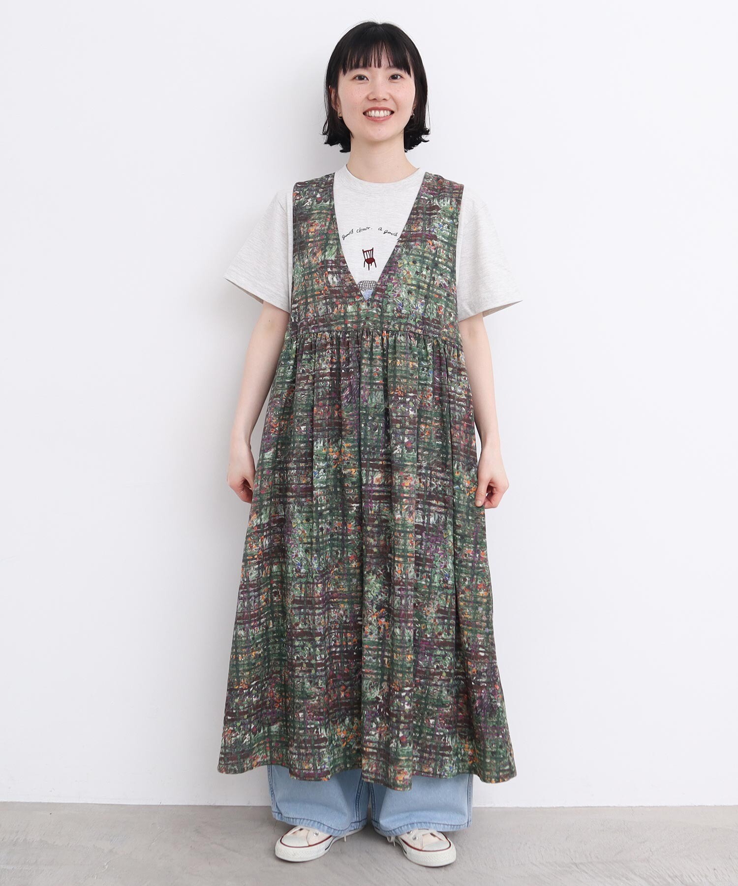 AMBIDEX Store check × hana 2wayノースリワンピース (F