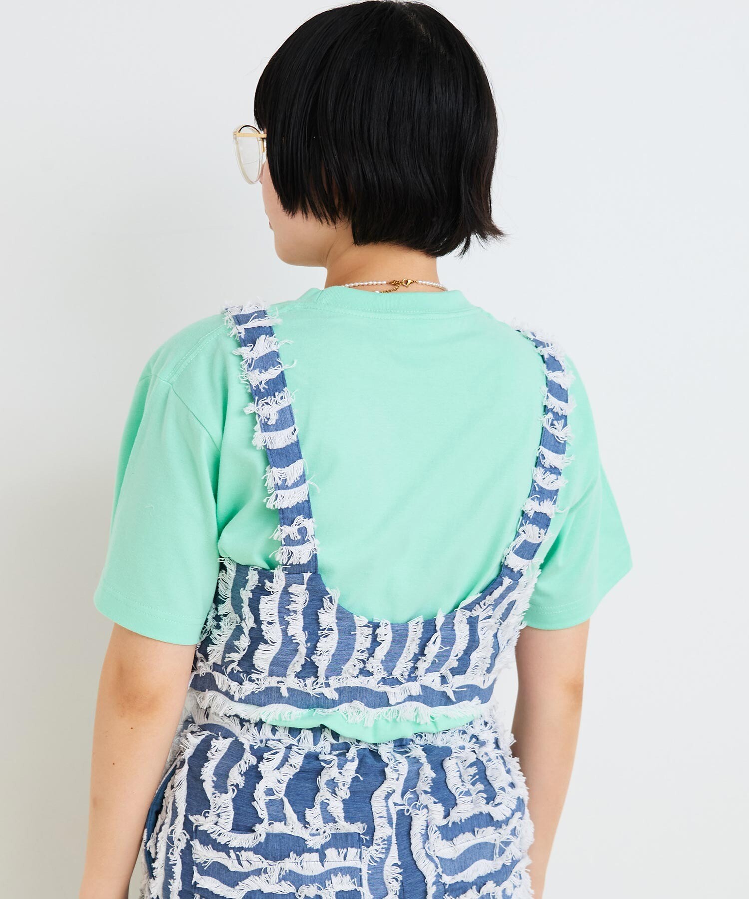 AMBIDEX Store ○○WAVE CUT ジャカード ビスチェ(F コン): l