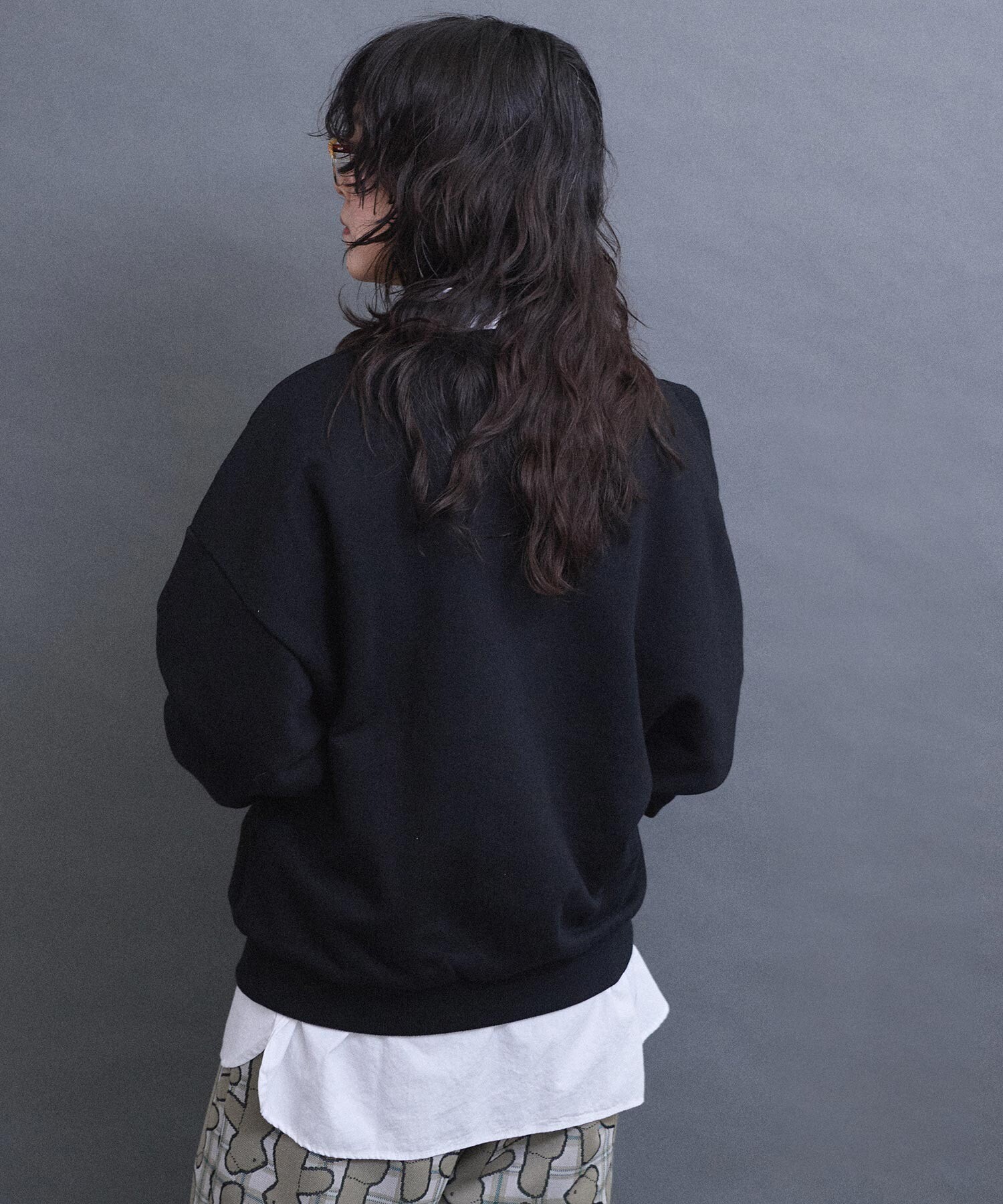 AMBIDEX Store 【予約販売】ADVANCE裏毛 変形スウェット(F クロ): l