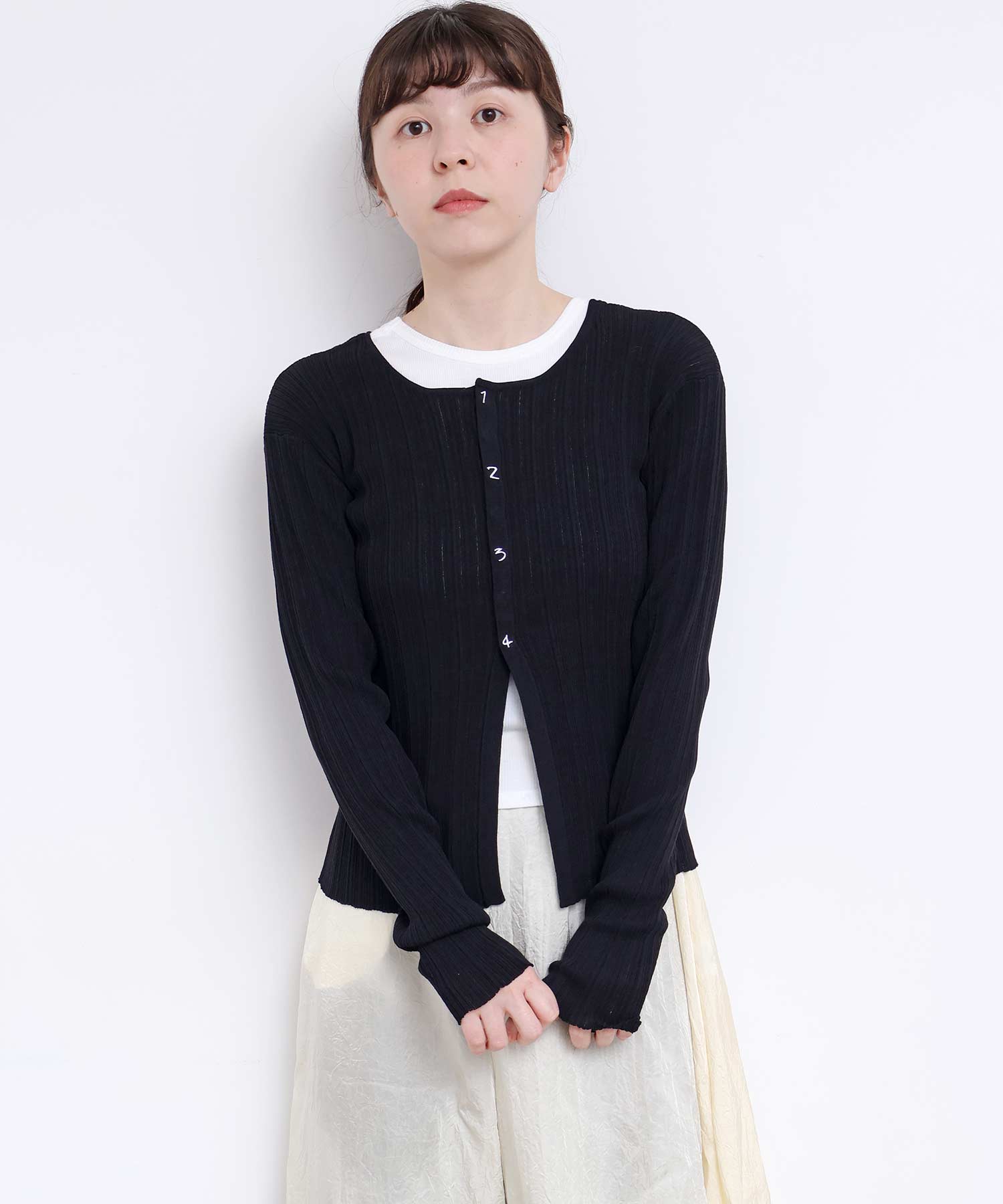 ラムファー　カーディガン ラメスワンカーディガン | Cardigan,長袖 | | TREFLE＋1（トレフル