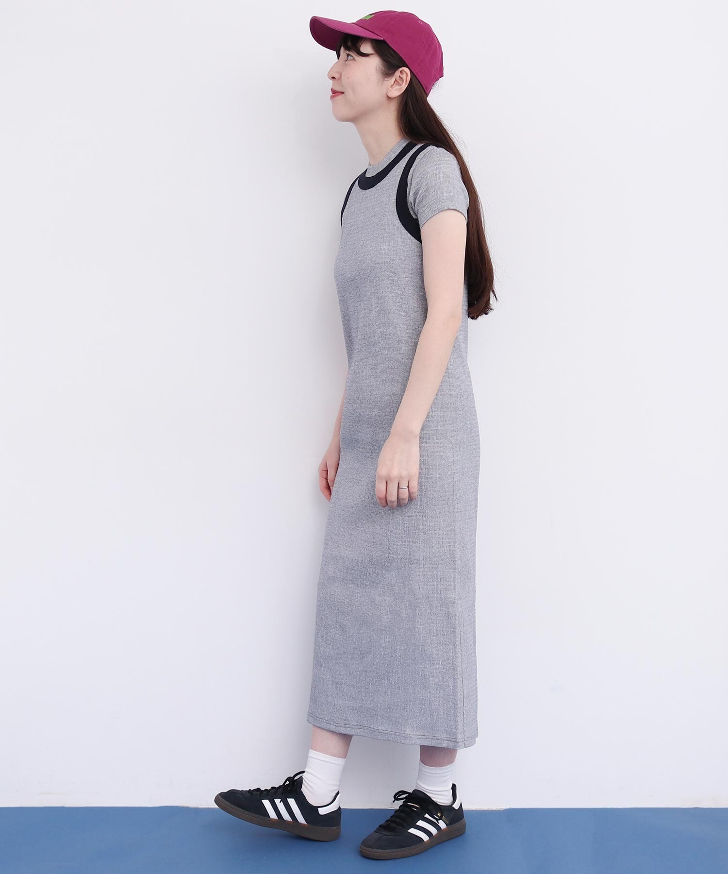 AMBIDEX Store HOSO pitch Border ワンピース(F グリーン): l