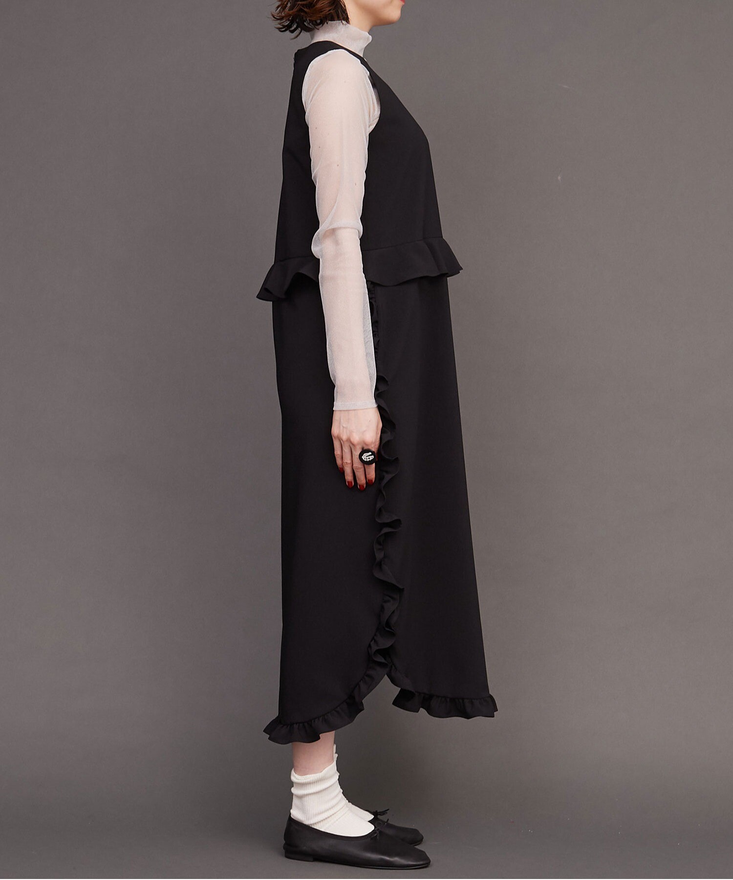 AMBIDEX Store SHELL FRILL peplum ドレス(F クロ): l'atelier du savon