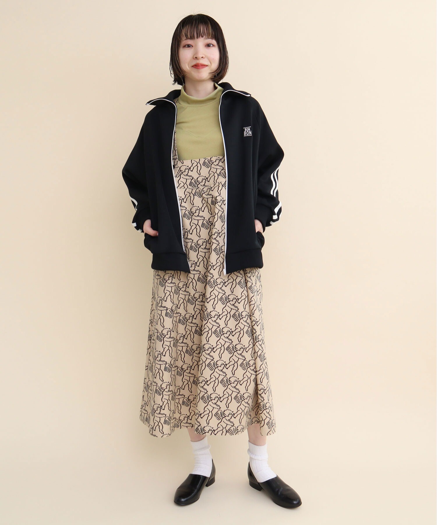 AMBIDEX Store 〇ANGEL CHARM jumper skirt(F ベージュ): l'atelier du