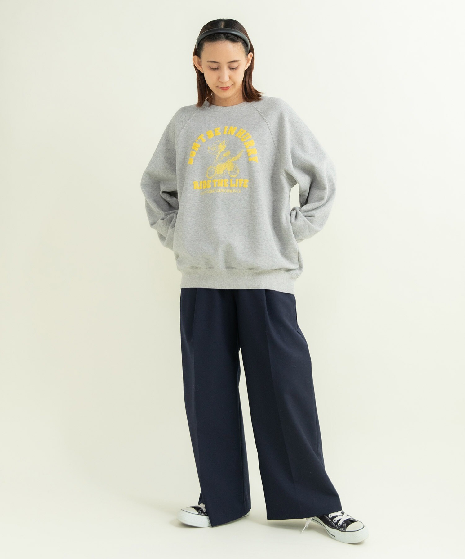 AMBIDEX Store ○オオカミプリント裏毛プルオーバー(F グレー): CHILD