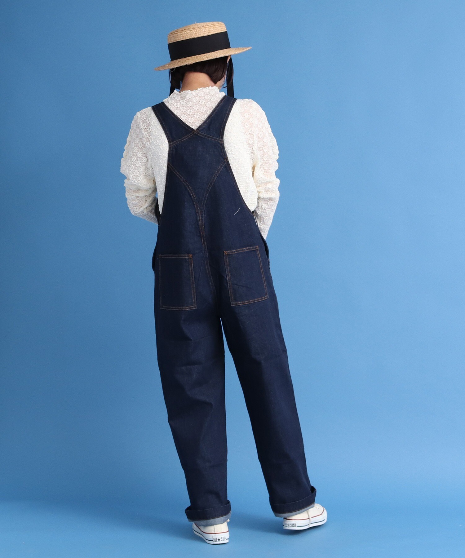 vicente Denim flare overalls サロペット 新品未使用-