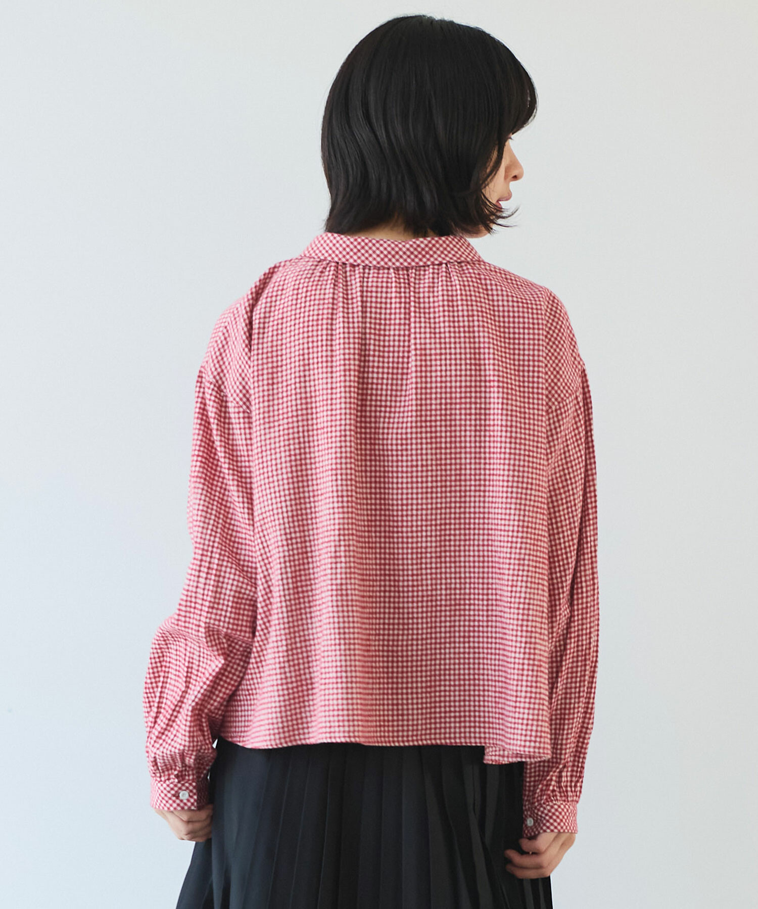 【専用】OHGA SAVON トップス AMBIDEX Store 【予約販売】〇 fuwa fuwa ギンガム ブラウス(F
