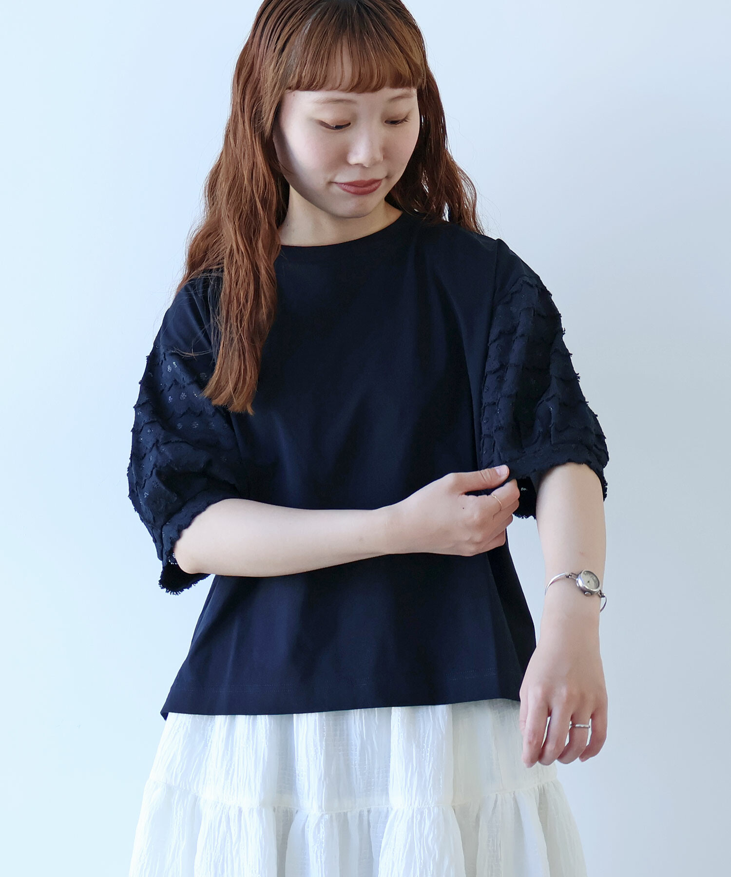 なみ商品 AMBIDEX Store △〇 naminami レース プルオーバー(F シロ