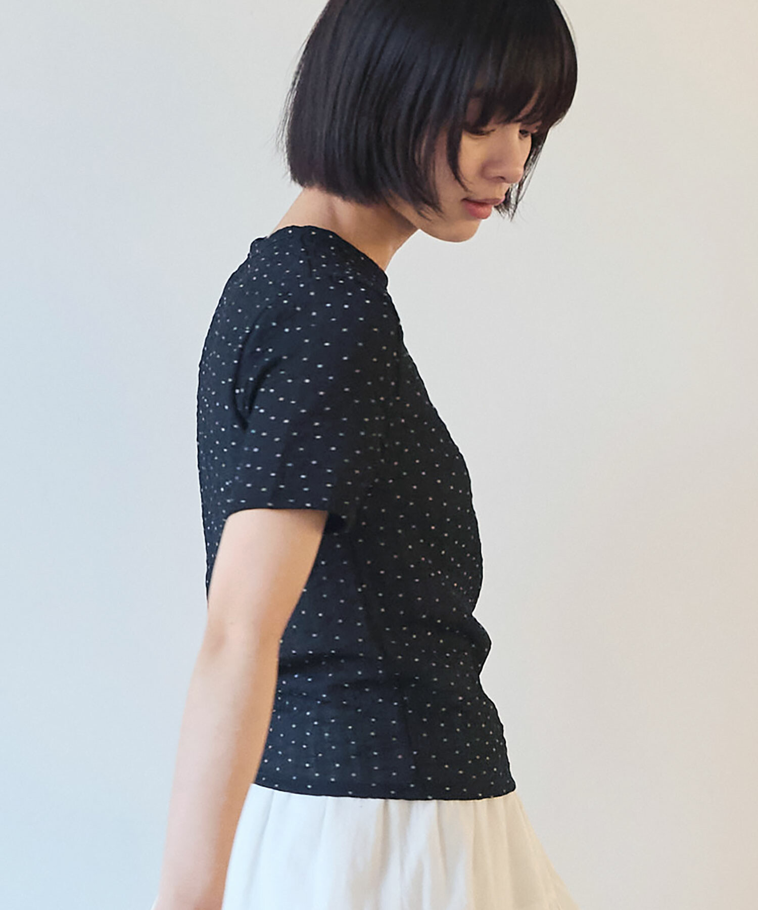 AMBIDEX Store △〇 syuwa syuwa ドット 半袖プルオーバー(F