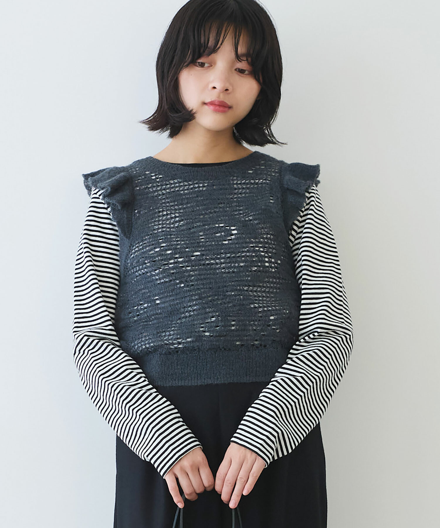 Hana＊ 様　　ベスト AMBIDEX Store ○ hana hana モヘア ベスト(F アカ): bulle de savon