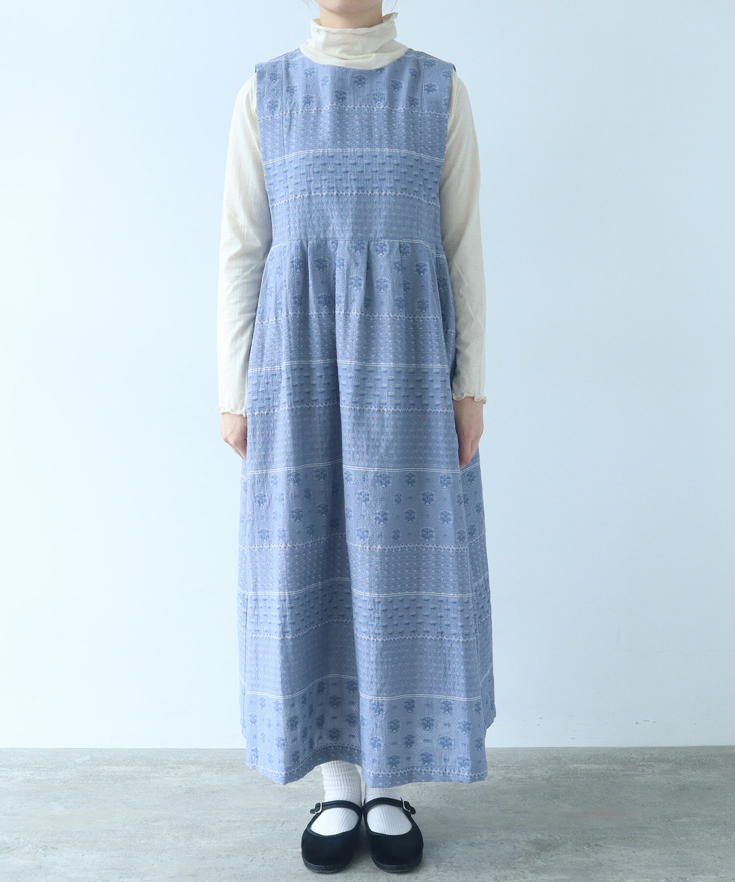 AMBIDEX Store 〇 noble flower ジャカード ジャンパースカート(F