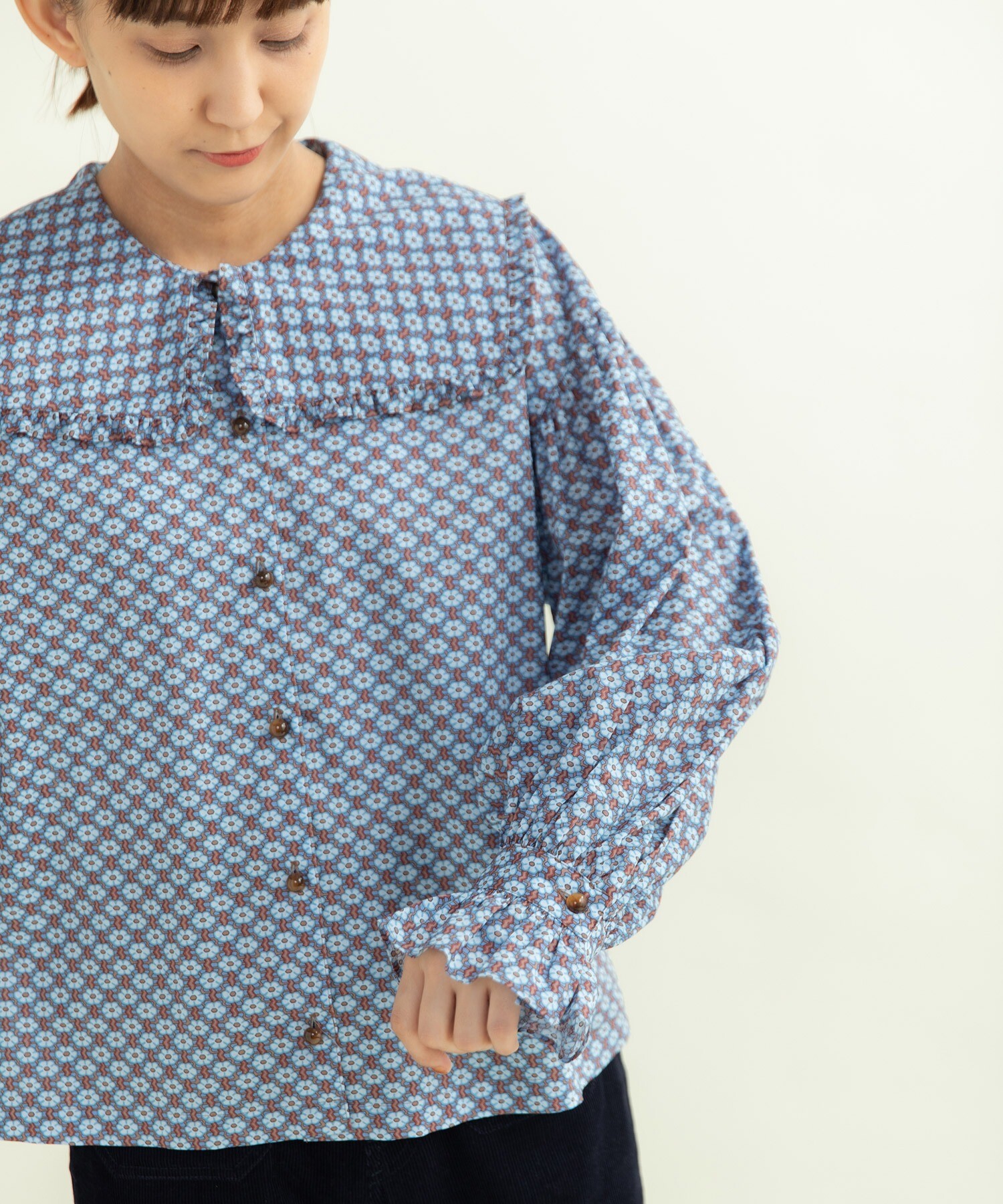d.i.a. 襟付き　ベアトップ Ada. tシャツ ダブルジップ ギャザーデザイン 襟付きカットソー