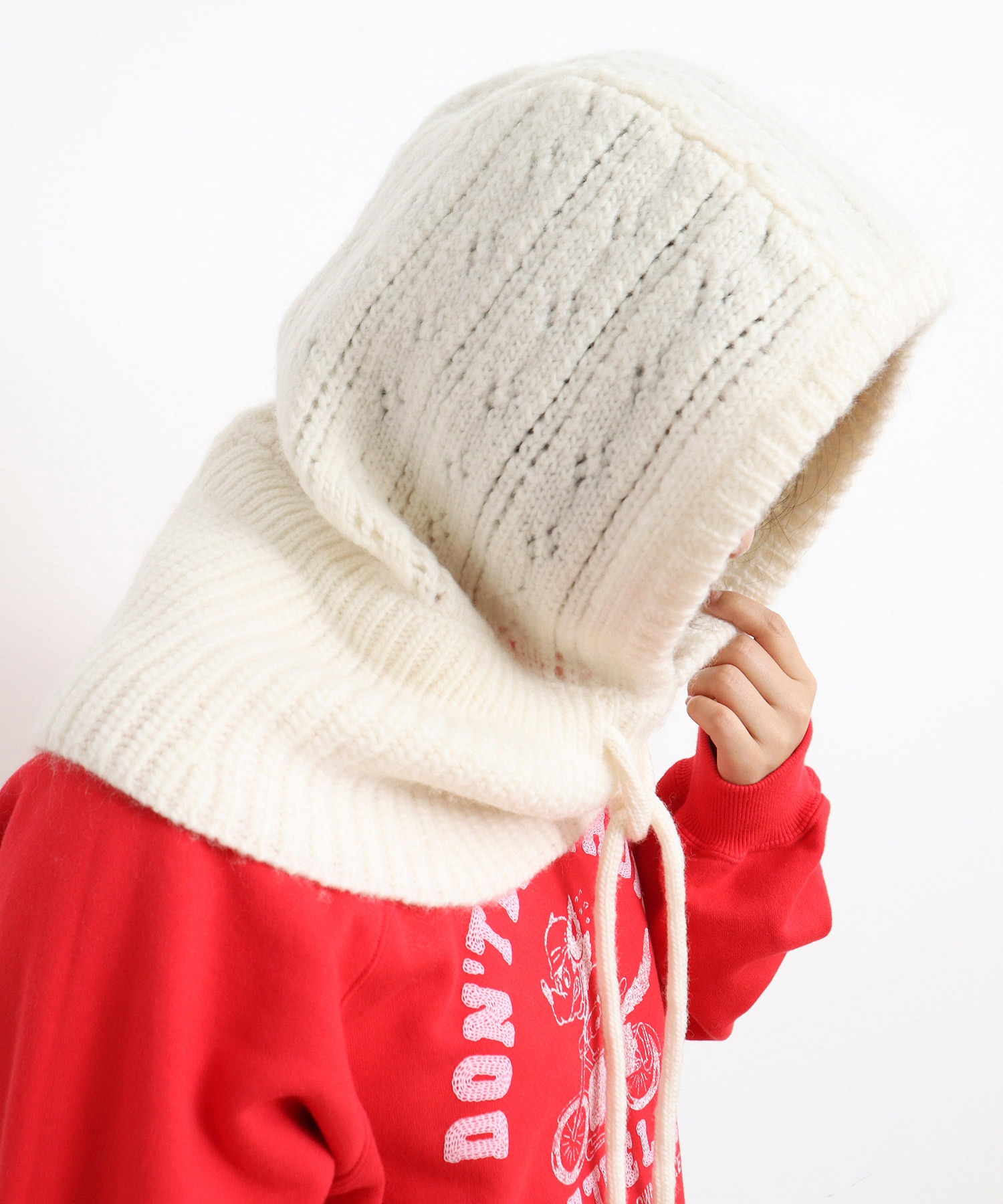 AMBIDEX Store 【予約販売】○1/3Wool 透かし編み フード(F