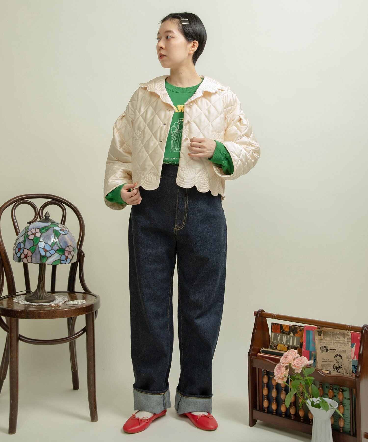 モデル:身長158cm