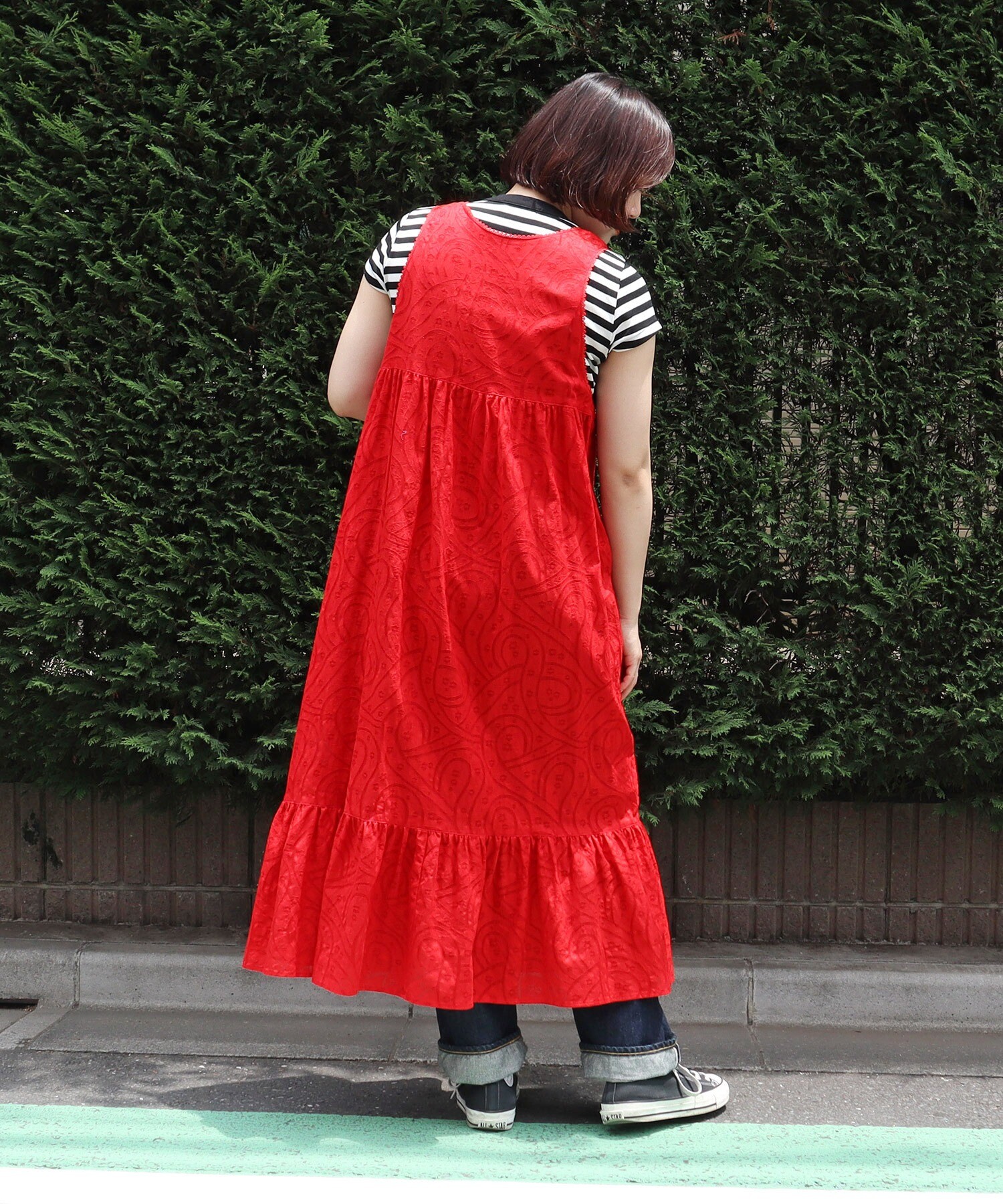 HYSTERIC MINI ノースリーブワンピース レッド HYSTERIC MINI ノースリーブワンピース レッド HYSTERIC MINI