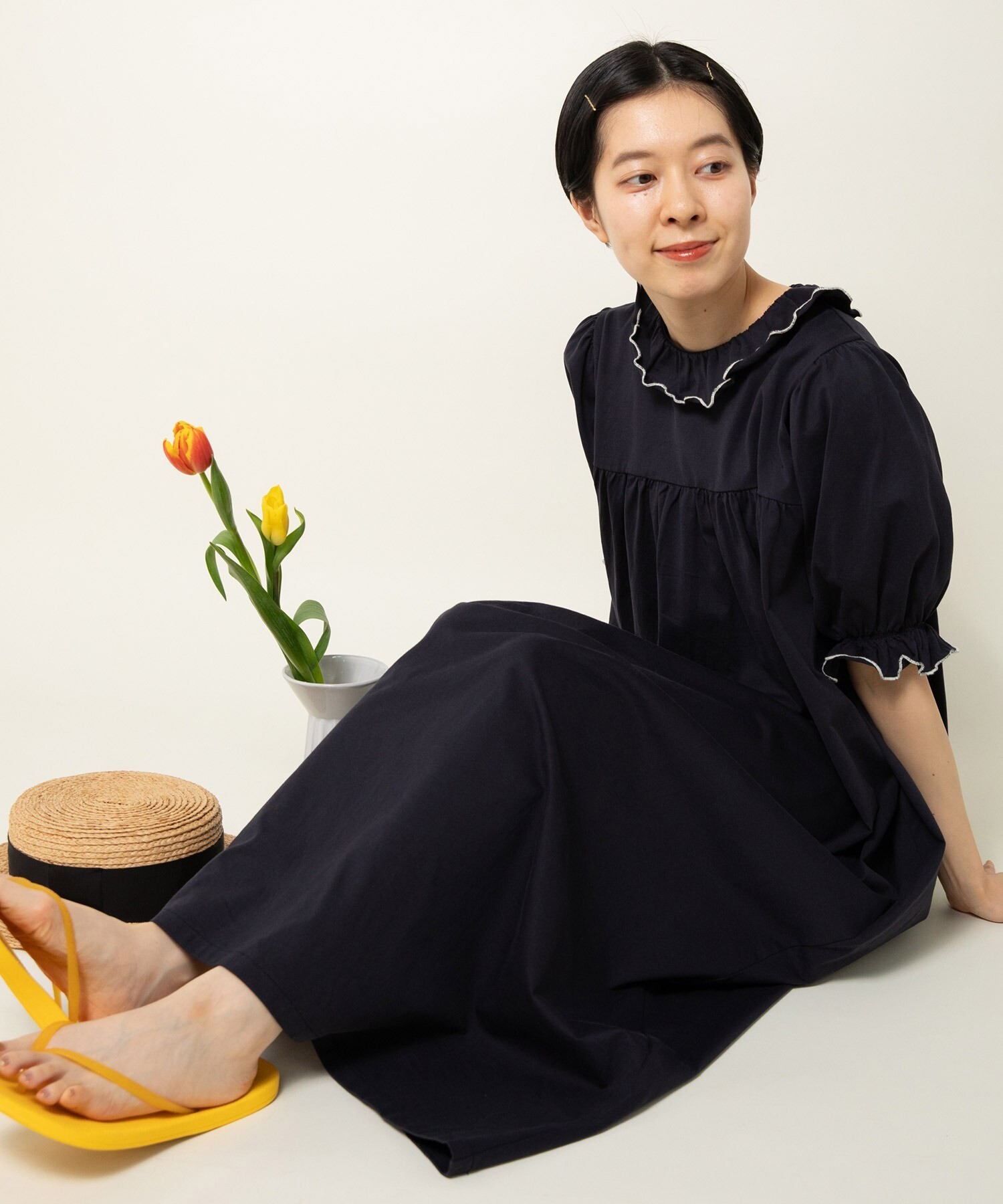 ワンピース Serina AMBIDEX Store ○40/2マーセライズ天竺 切替カットソー