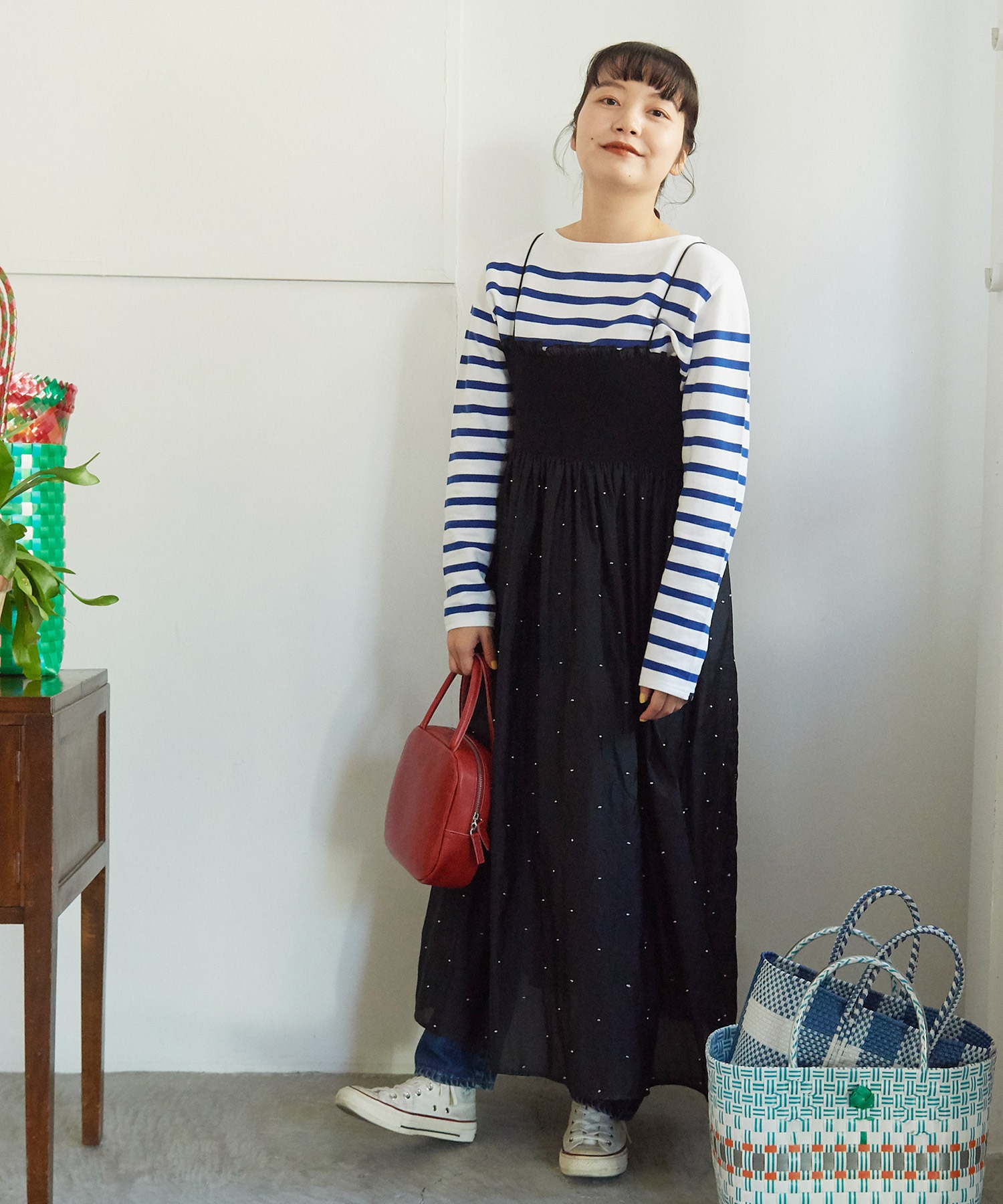 AMBIDEX Store △〇ラッセルパネルボーダーボートネック プル