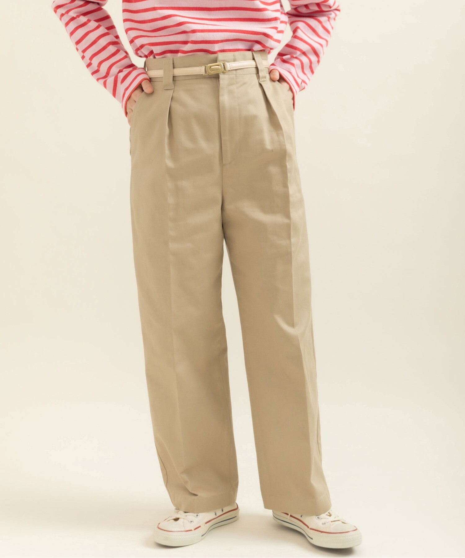 ヴィンテージチノクロス センタープレスパンツ