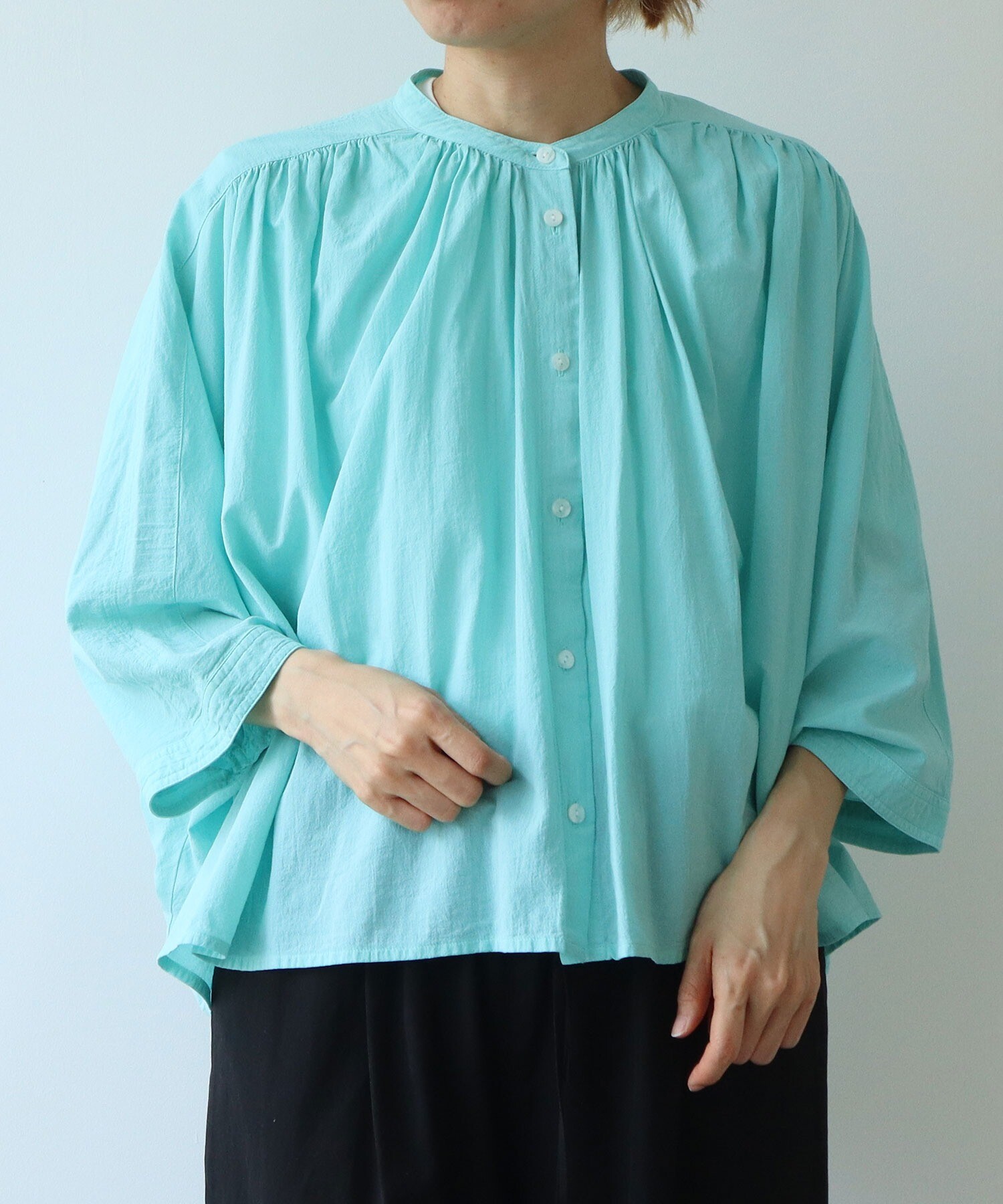 新品未使用タグ付き【Brocante】2wayヴロンブラウス 長袖ブラウス 2