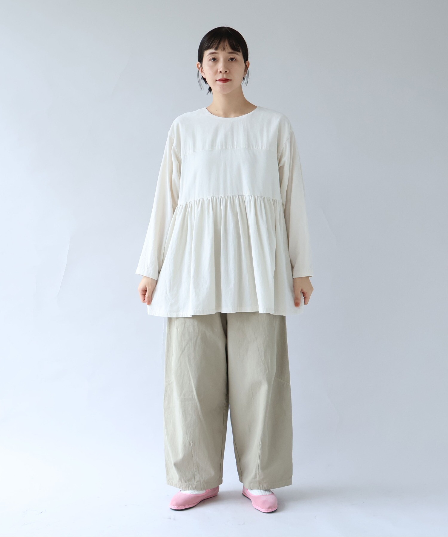 AMBIDEX Store ○シャンブレーコールタックシャツ2wayチュニック