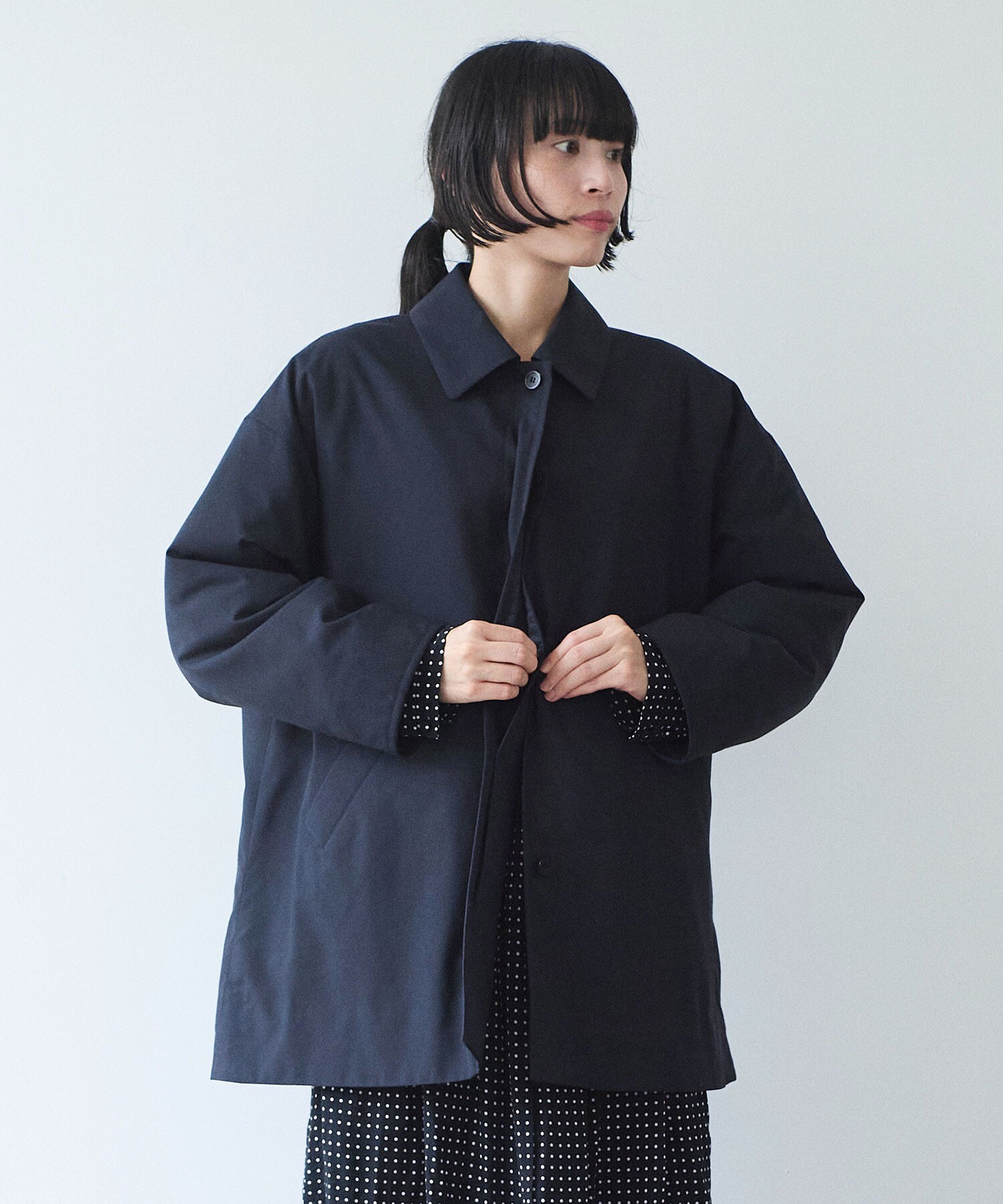 AMBIDEX Store ○evodown middle length コート(F チャコールグレー): yuni