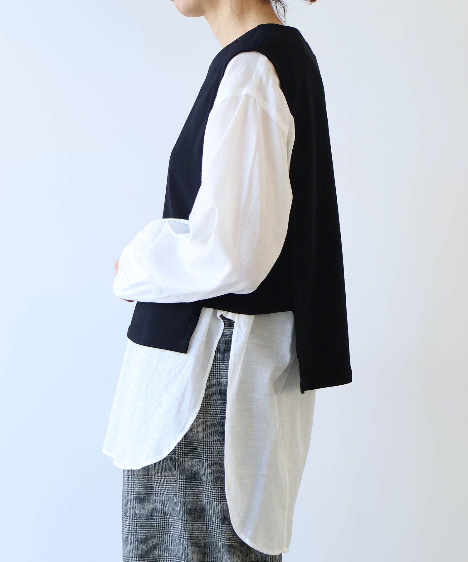 AMBIDEX Store レーヨンウール ベスト(F カーキ): yuni