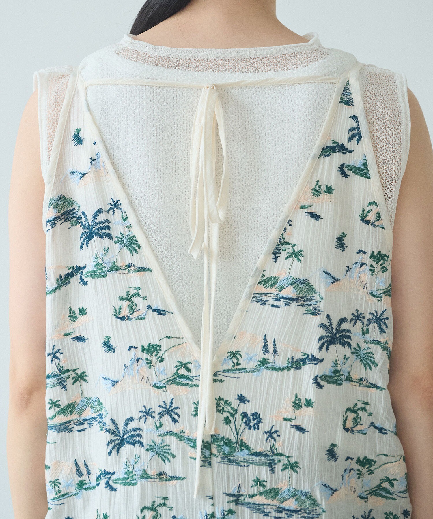 定価14万円+tax mame Tulle Embroidered Dress