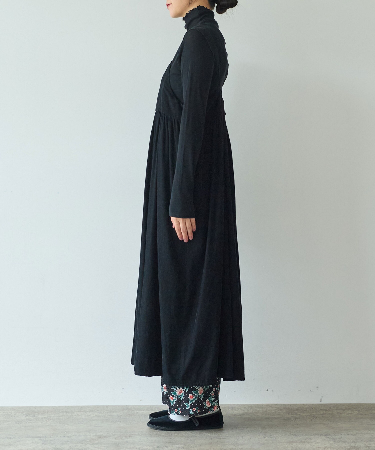 yuni AMBDEX シャンブレーコールビスチェワンピース AMBIDEX Store ○シャンブレーコールビスチェワンピース(F クロ): yuni