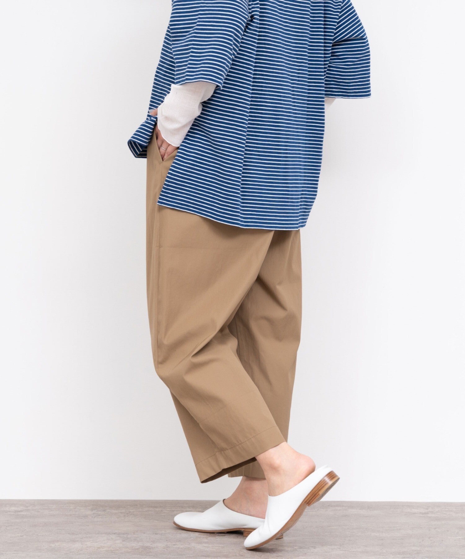 【国産格安】2023　yuni　ユニ　80/2強撚ギャバコットン jumper skirt ワンピース