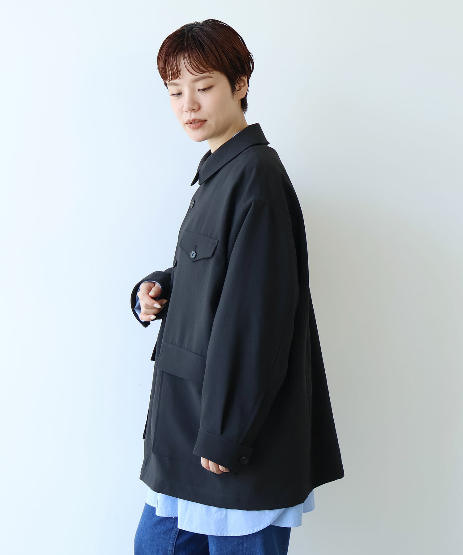 AMBIDEX Store ○DICROS AIRO カバーオール(F BLACK): FLAT-cic-HATENA