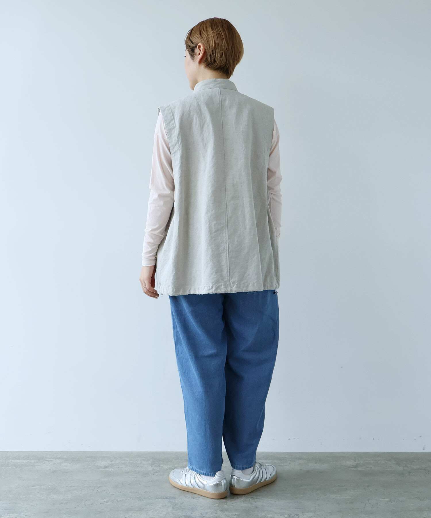 AMBIDEX Store Li/Cクロスワッシャー/CHECK ZIP ベスト(F BLACK): buoybuoy