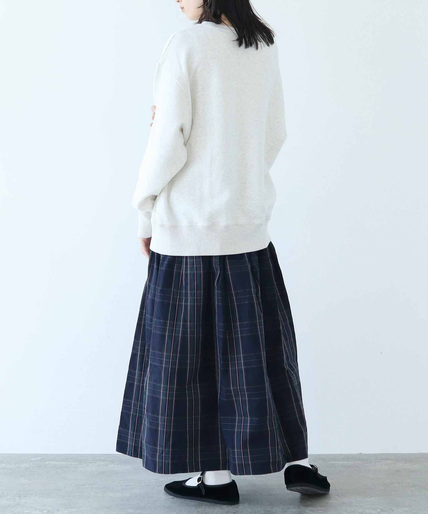 AMBIDEX Store △CHECK EDODAKI TIERED スカート(F KHAKI): FLAT-cic