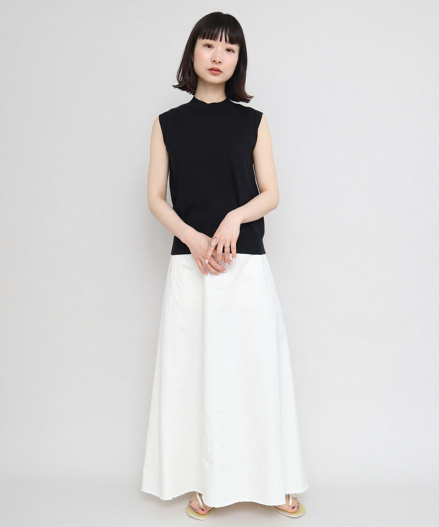 AMBIDEX Store 〇ギザコットン ノースリプルオーバー(F クロ): iki AMBIDEX Store 〇ギザコットン ノースリプルオーバー(F クロ): iki
